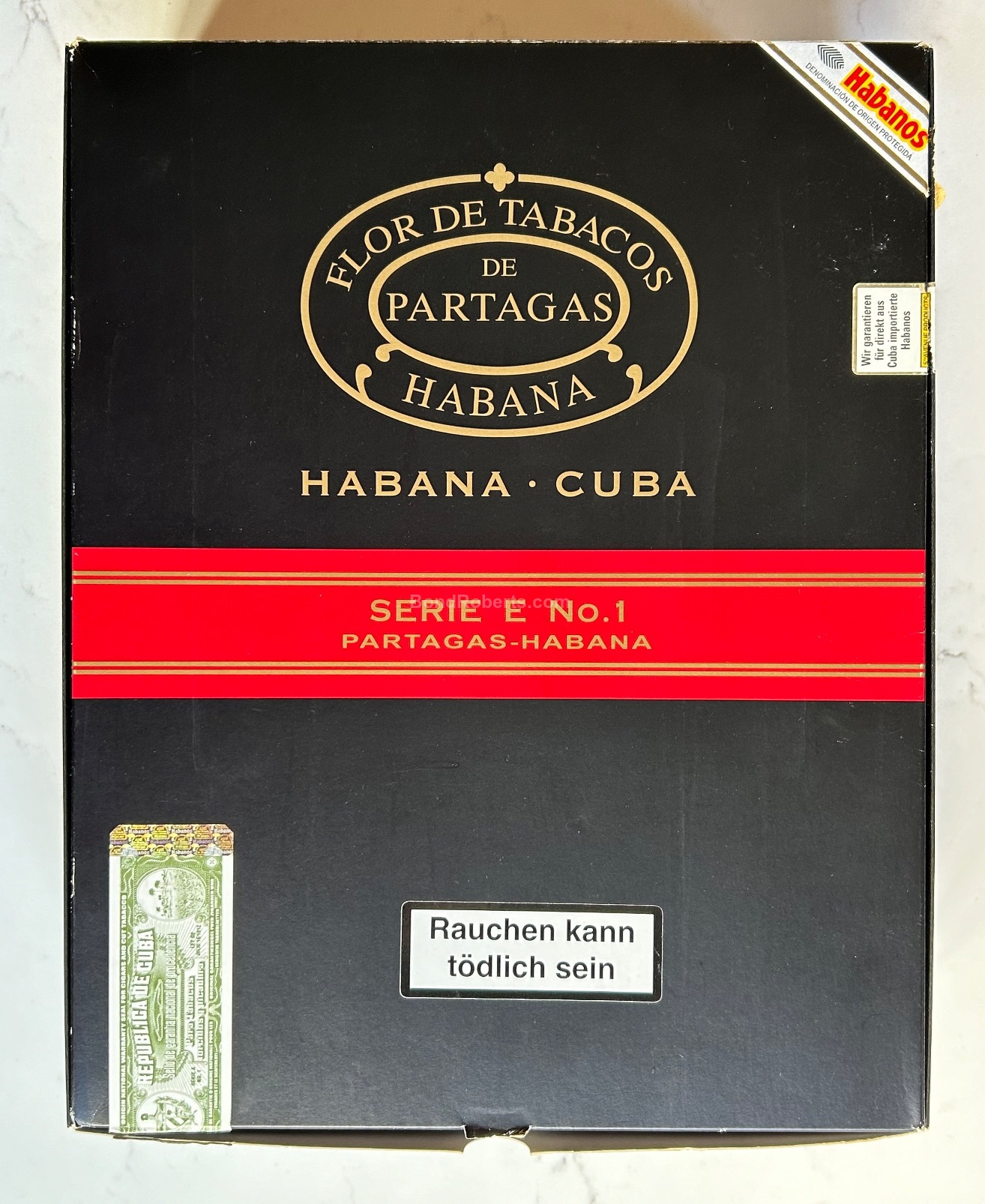 Partagás Serie E No.1 Colección Habanos Colección Habanos 2015 Book ...