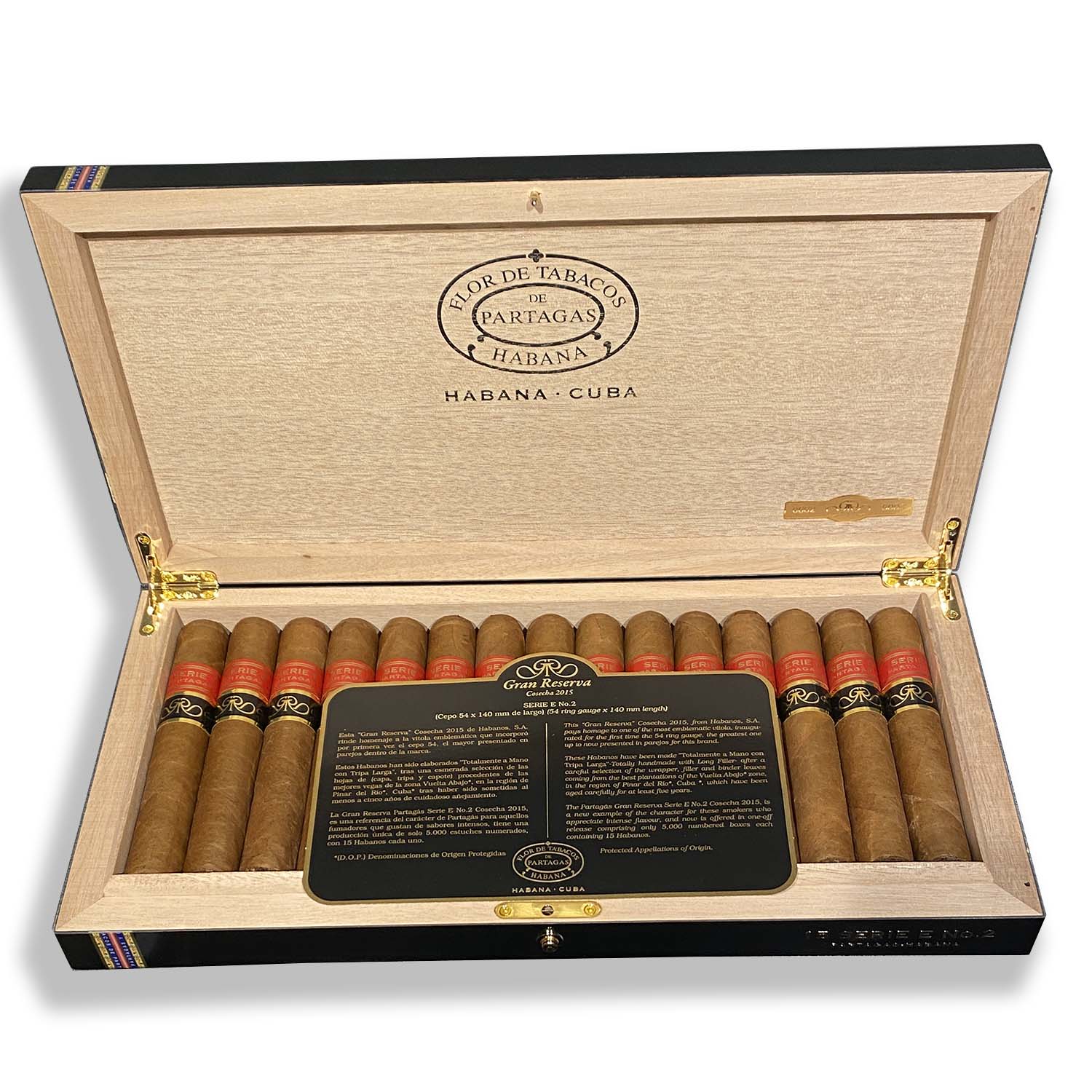 Partagas Serie E No.2 Gran Reserva (Cosecha 2015) / Box of 15 - Cigars ...