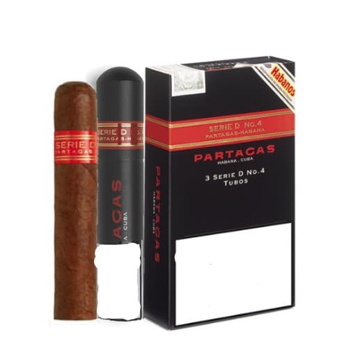 Partagas 3 Serie D No. 4 Tubos Cigar - JWare Cuban Cigar
