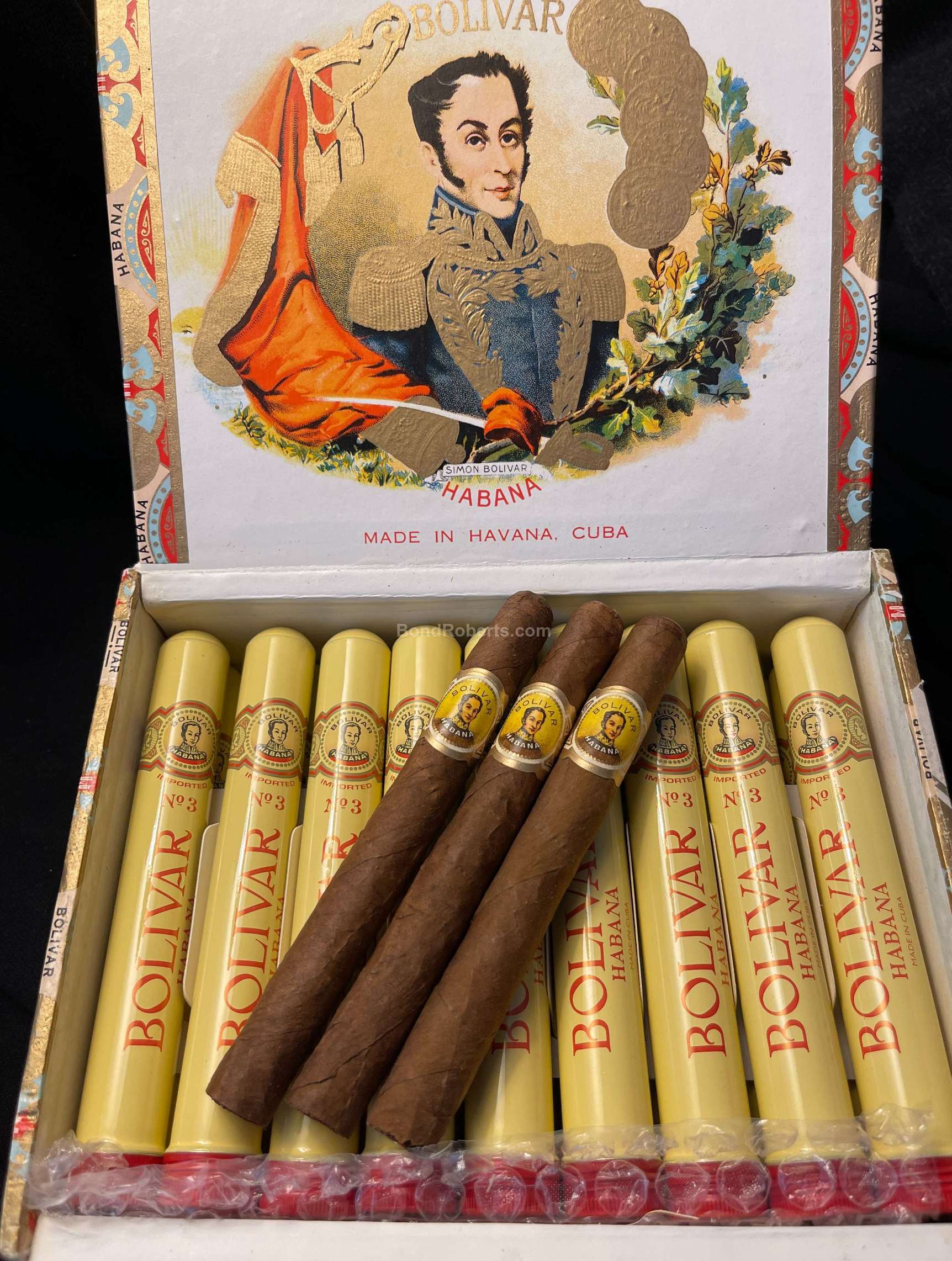 Bolívar Bolívar Tubos No.3 2007 Dress Box of 25 cigars in aluminium ...