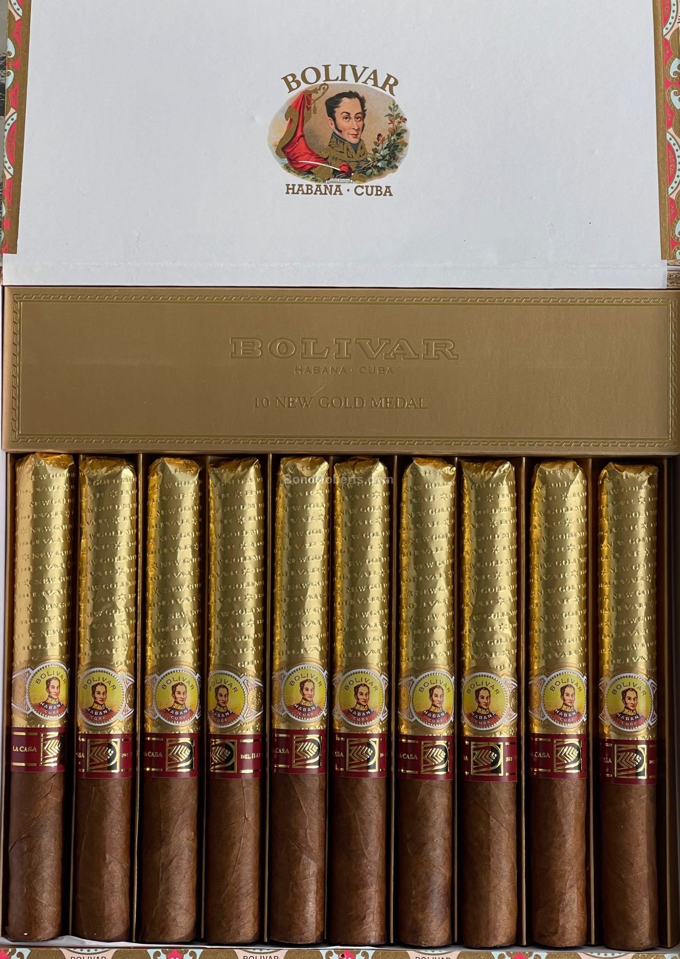 Bolívar New Gold Medal LCDH Exclusivo 2023 Dress box of 10 cigars in ...