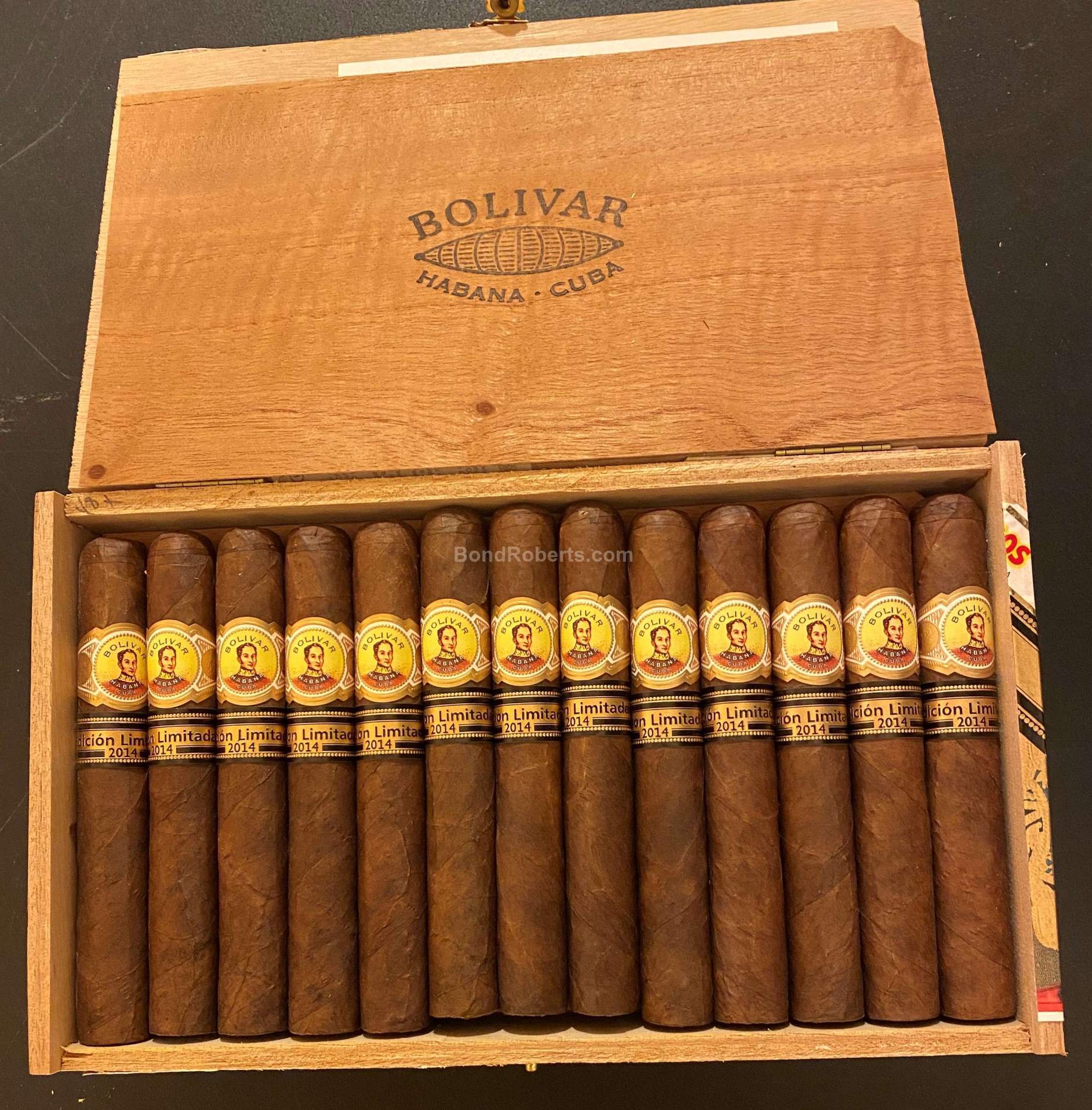 Bolívar Super Coronas Edición Limitada 2014 Semi Boite Nature Box of 25 ...
