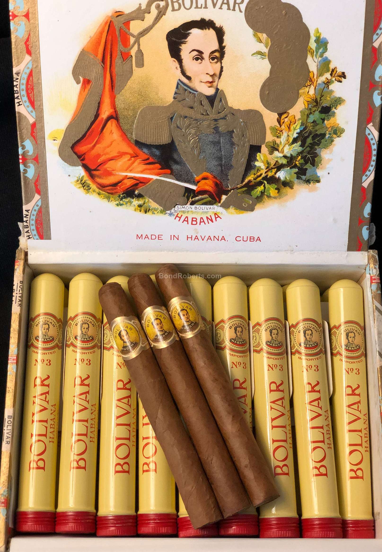 Bolívar Bolívar Tubos No.3 2007 Dress Box of 25 cigars in aluminium ...