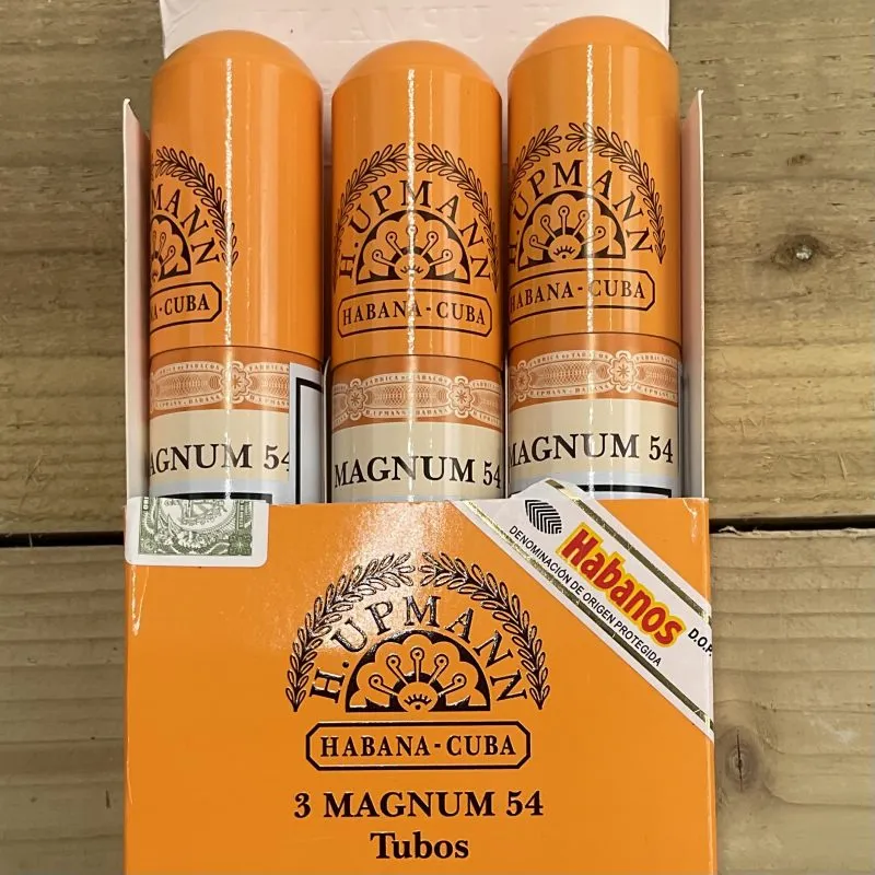 3 H Upmann Magnum 54 Tubos Cigars - Miss Morans