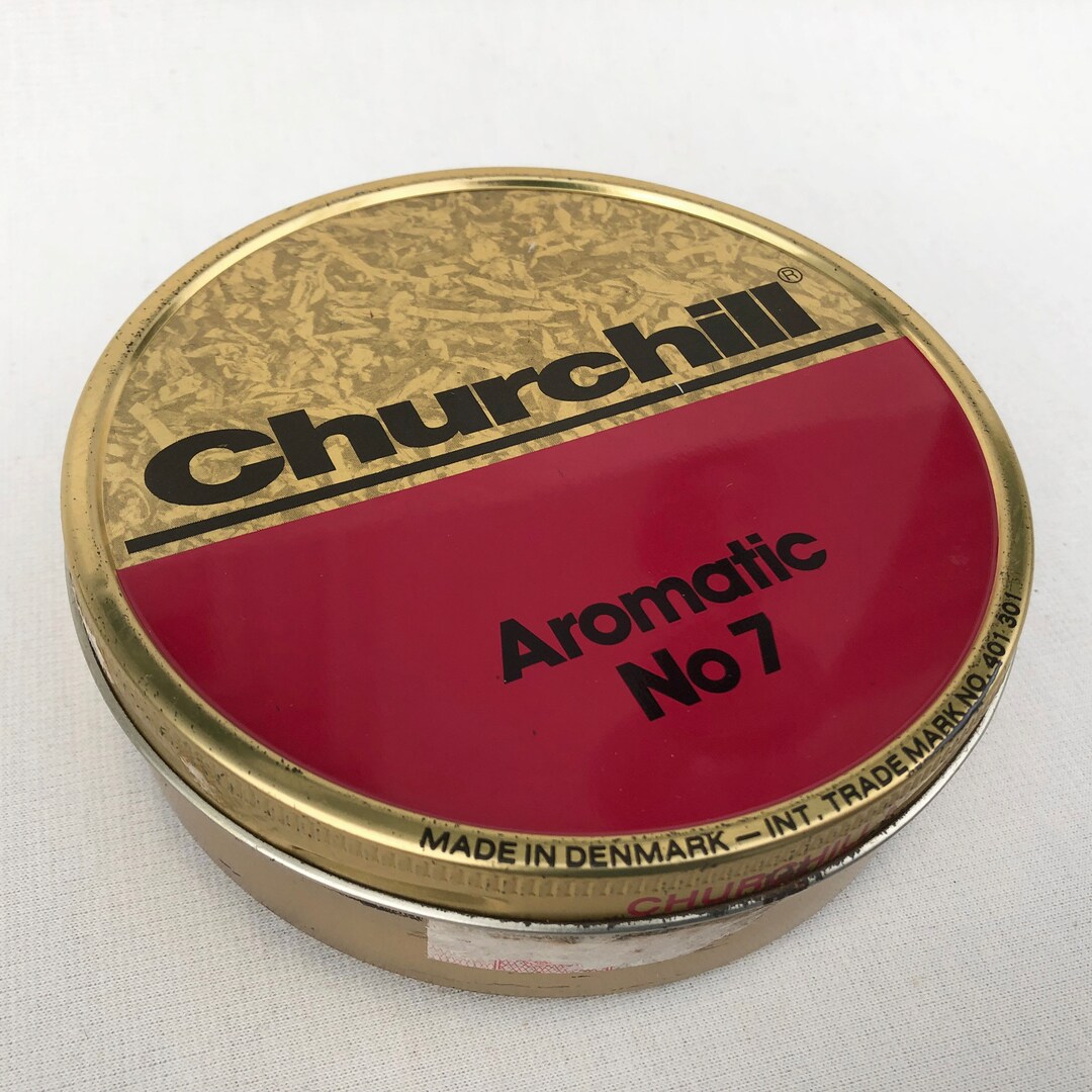 Pipe Tobacco Tin Churchill Aromatic No 7 Tobacco Tin Tin Tin Metal Tin ...