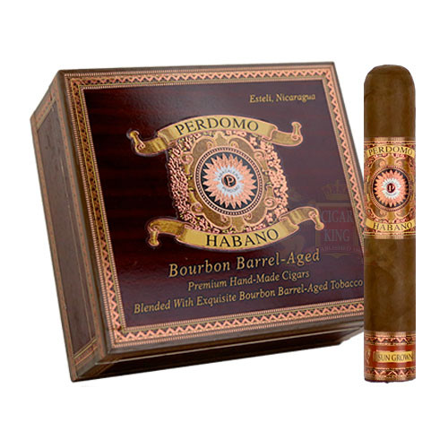 Perdomo Habano Bourbon Barrel Aged Sun Grown Robusto (5x54 / Box 24 ...