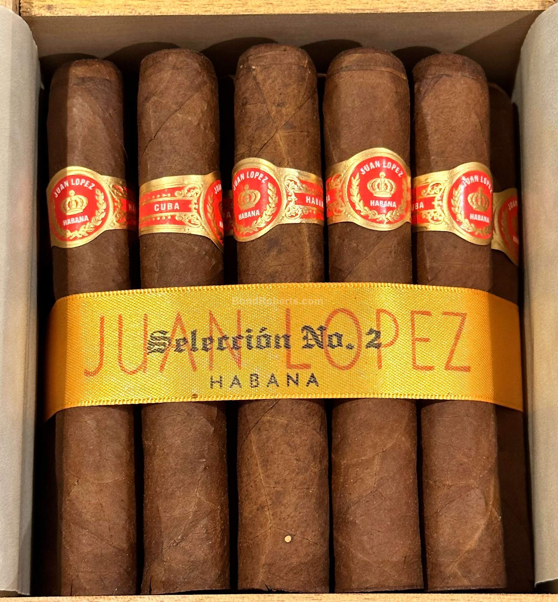 Juan López Selección No.2 2015 Slide Lid Box of 25 cigars 22972