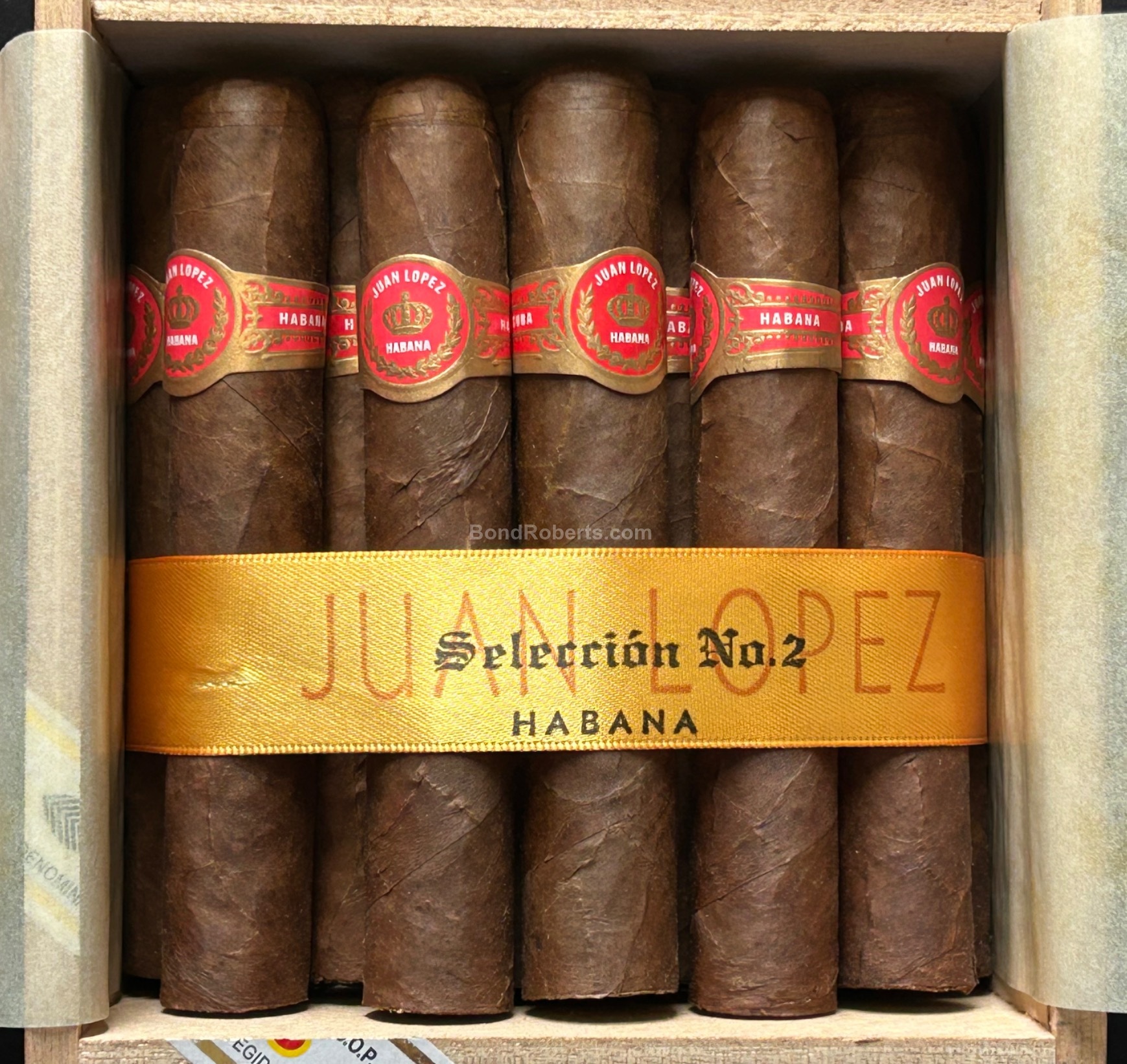 Juan López Selección No.2 2018 Slide Lid Box of 25 cigars 40291