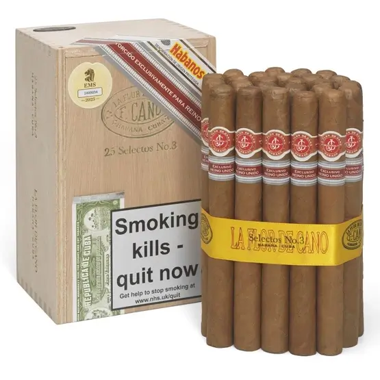 La Flor de Cano Selectos No.3 Cigar (2025 UK Regional Edition) - Box of ...