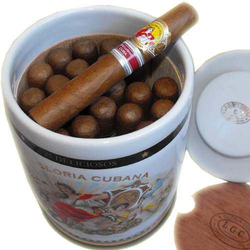 La Gloria Cubana Deliciosos - Jar of 25 in the Cigar Museum