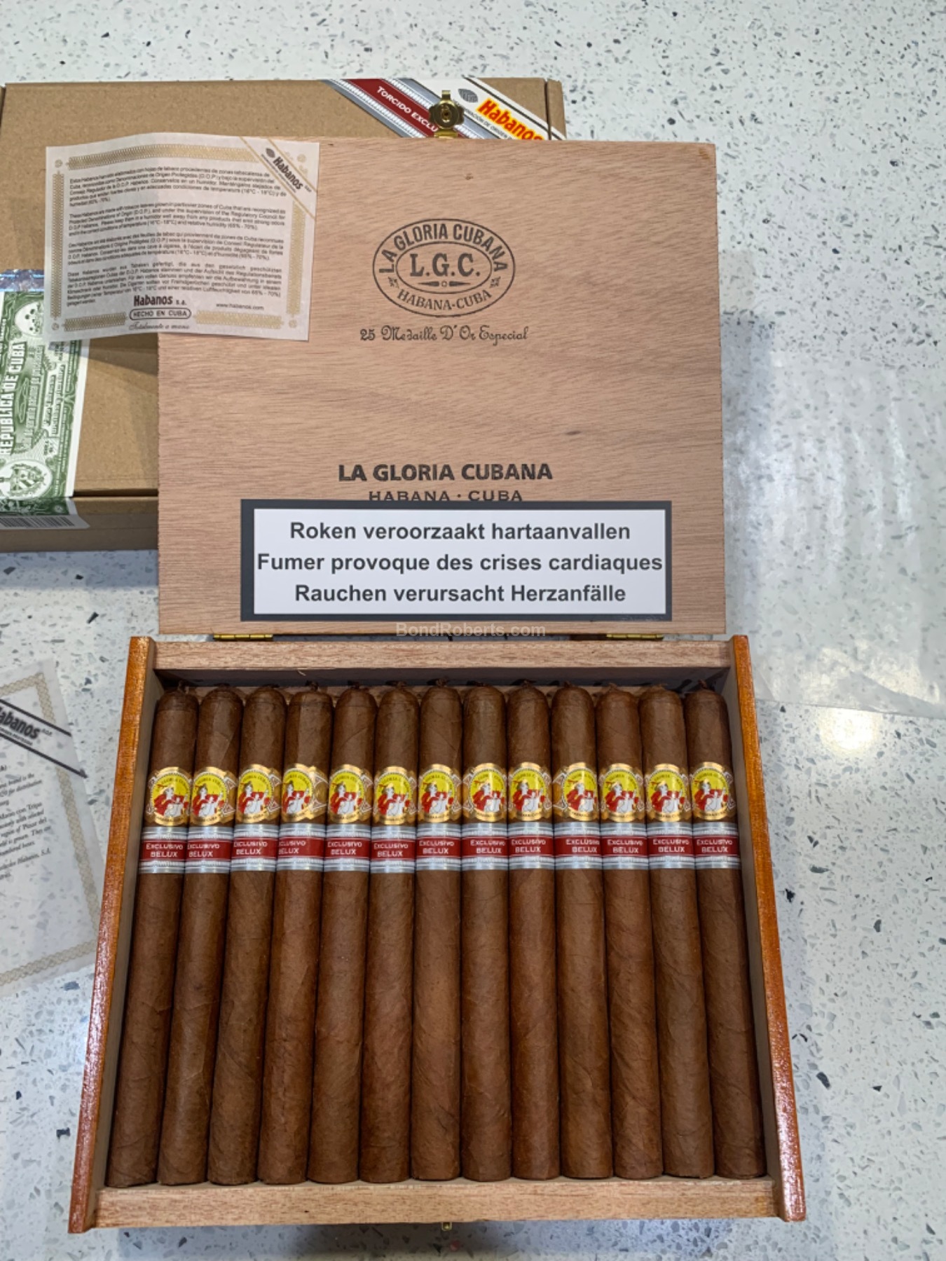 La Gloria Cubana Medaille d'Or Especial Edición Regional BELUX 2023 ...