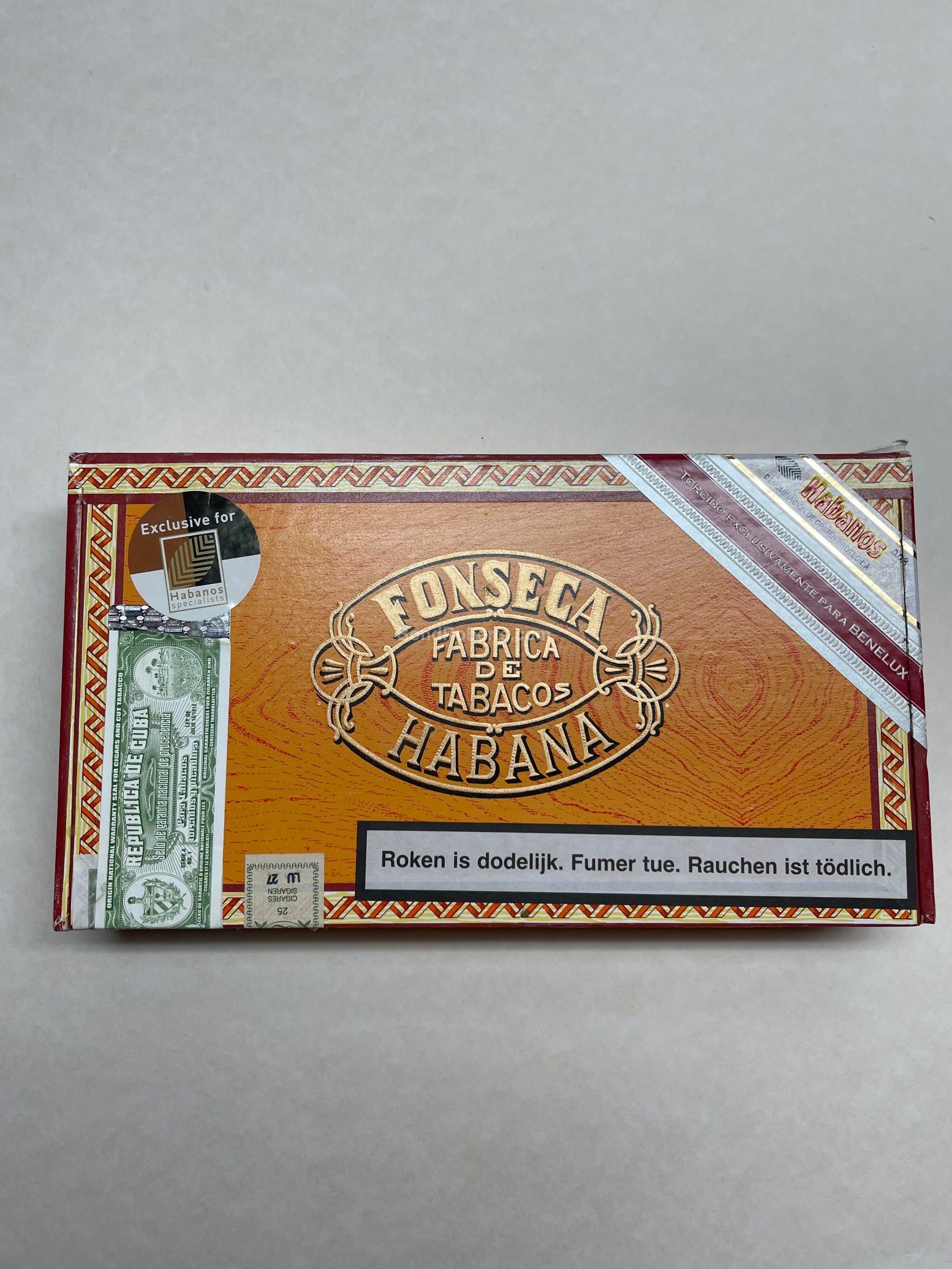 Fonseca Fonseca No.4 Edición Regional Benelux 2010 Dress Box of 25 ...