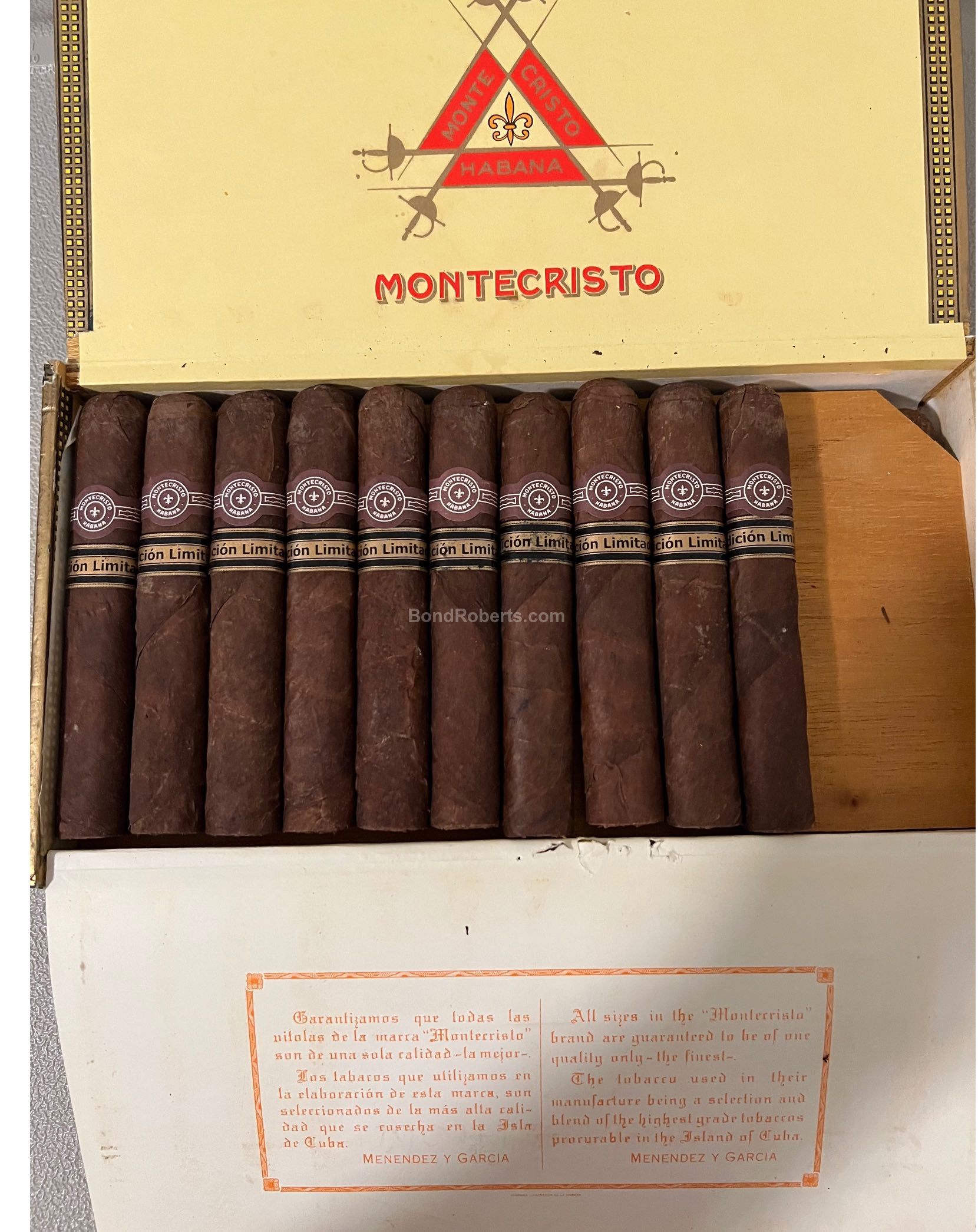 Montecristo Robusto Edición Limitada 2000 蒙特克里斯托 罗布图 2000年度限量版