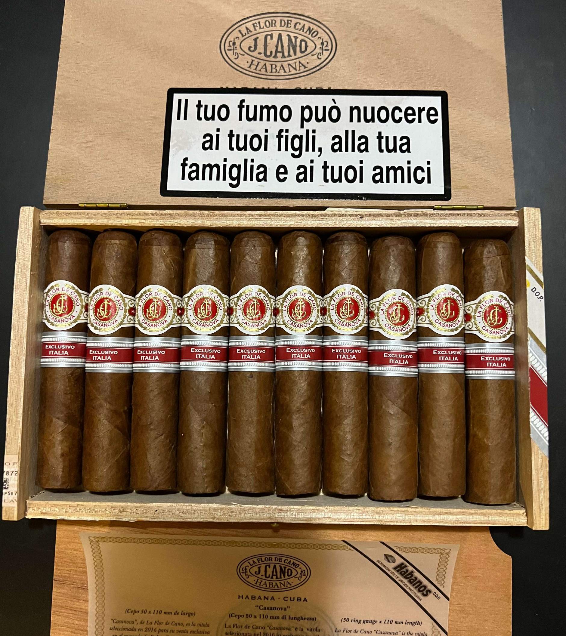 La Flor de Cano Casanova Edición Regional Italia 2016 Semi Boite Nature ...