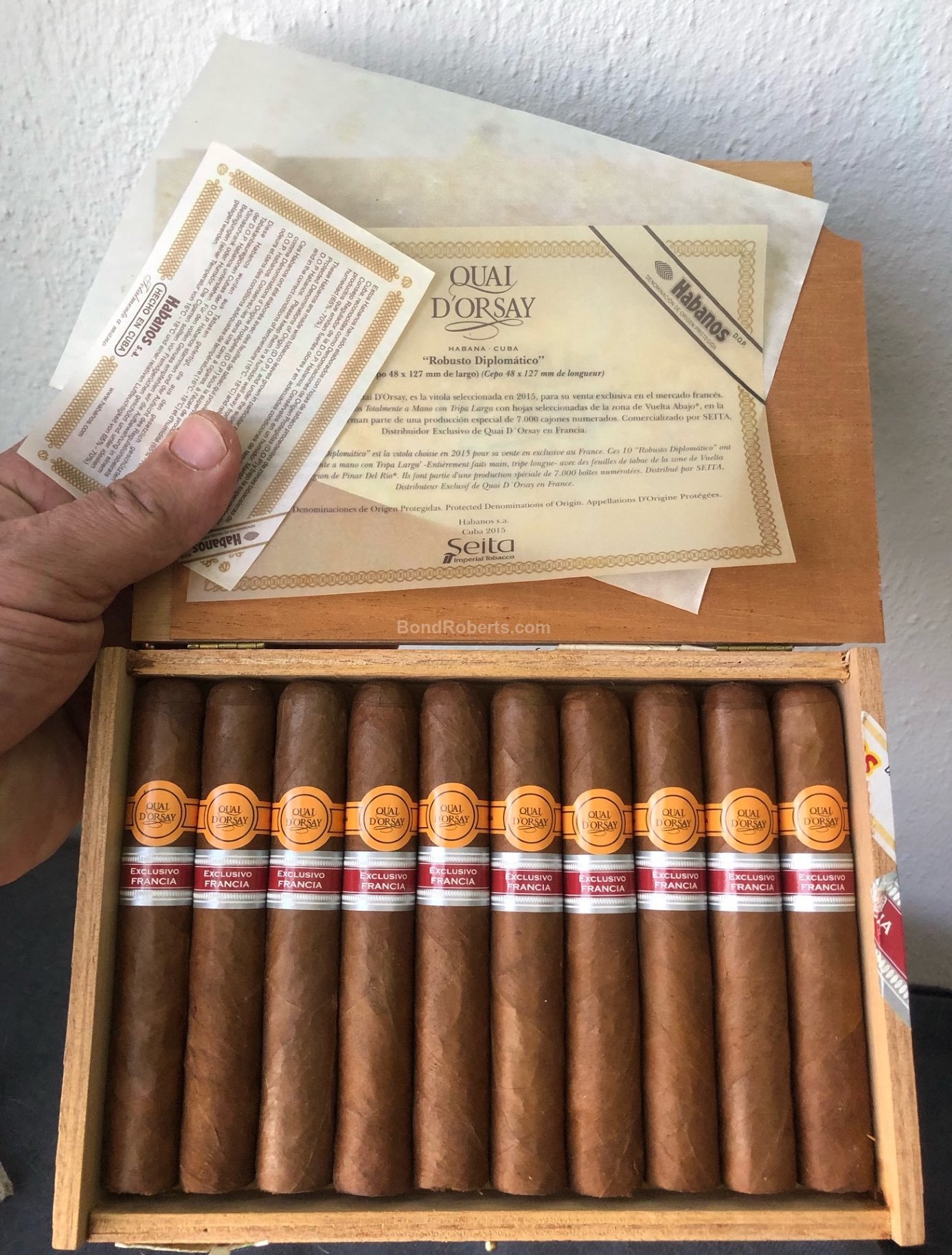 Quai d'Orsay Robusto Diplomatico Edición Regional Francia 2015 Numbered ...