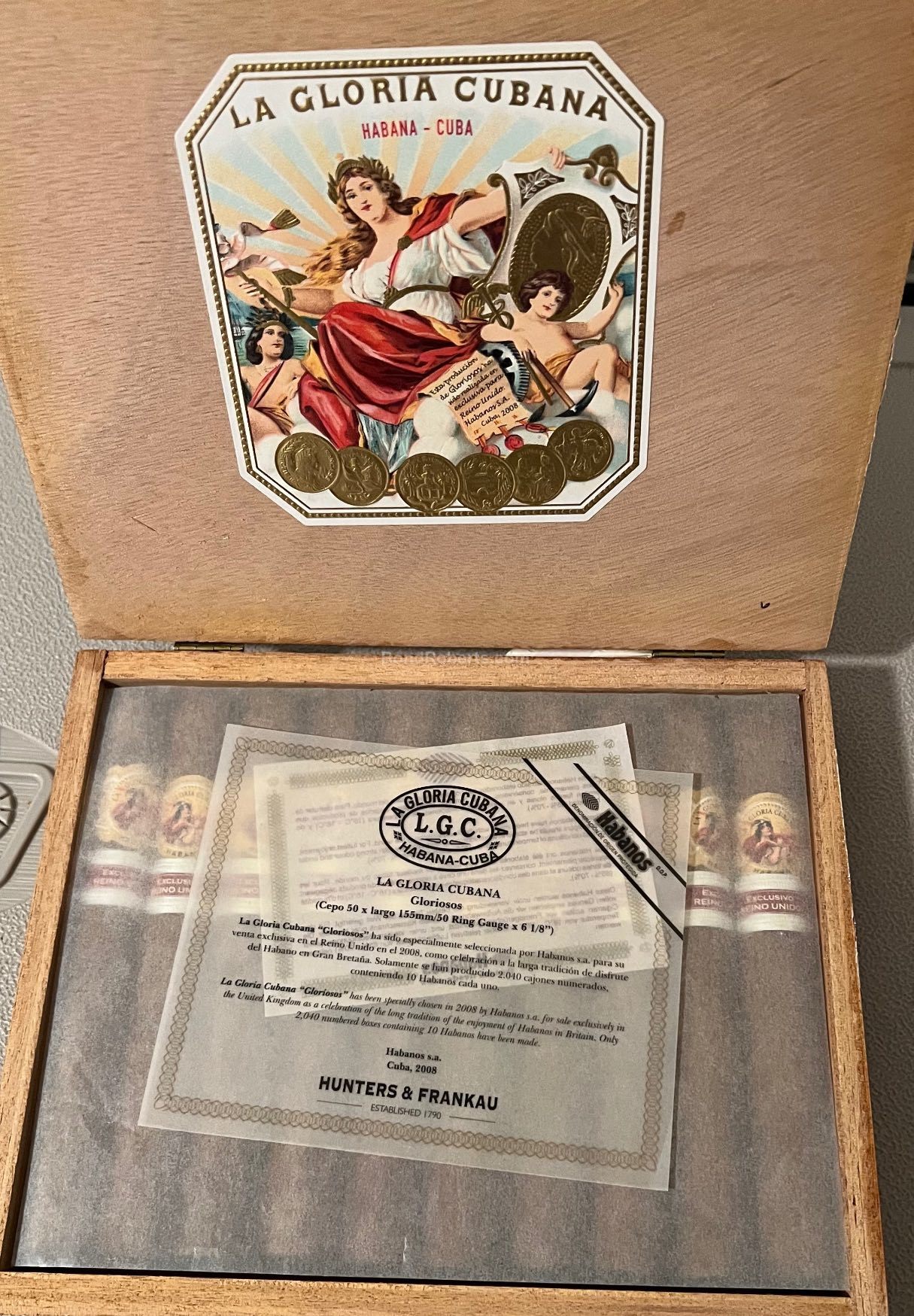 La Gloria Cubana Gloriosos Edición Regional Reino Unido 2008 Varnished ...