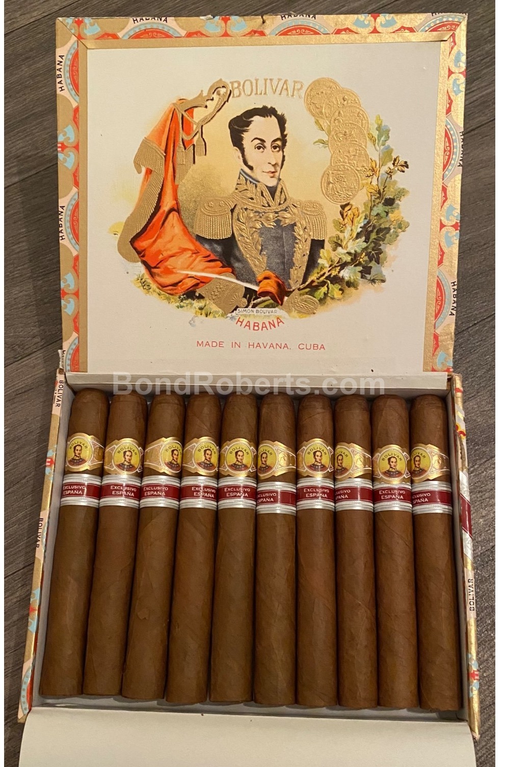 Bolívar 108 Edición Regional España 2010 Dress Box of 10 cigars 10772