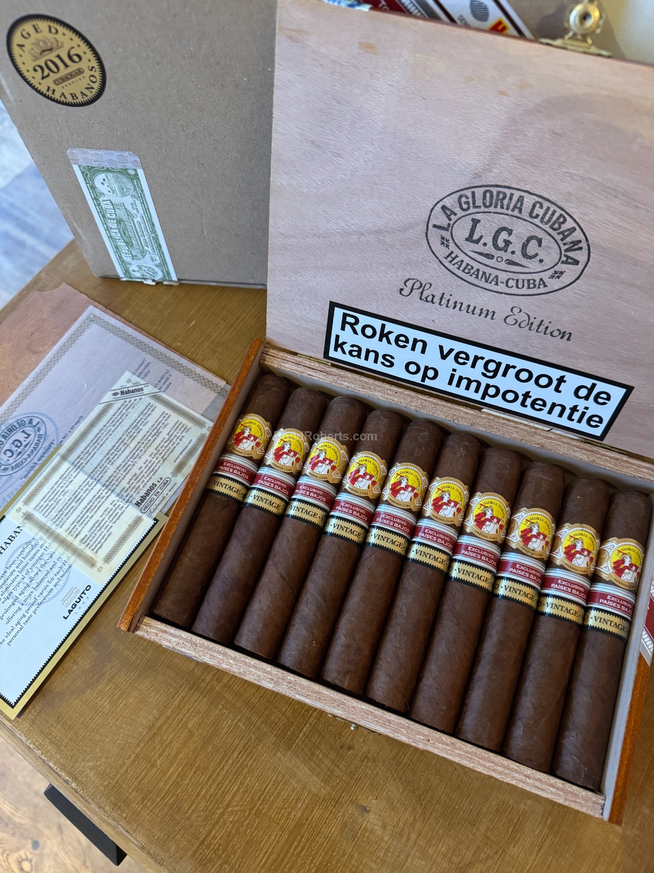 La Gloria Cubana Platinum Edition Edición Regional Países Bajos 2016 ...