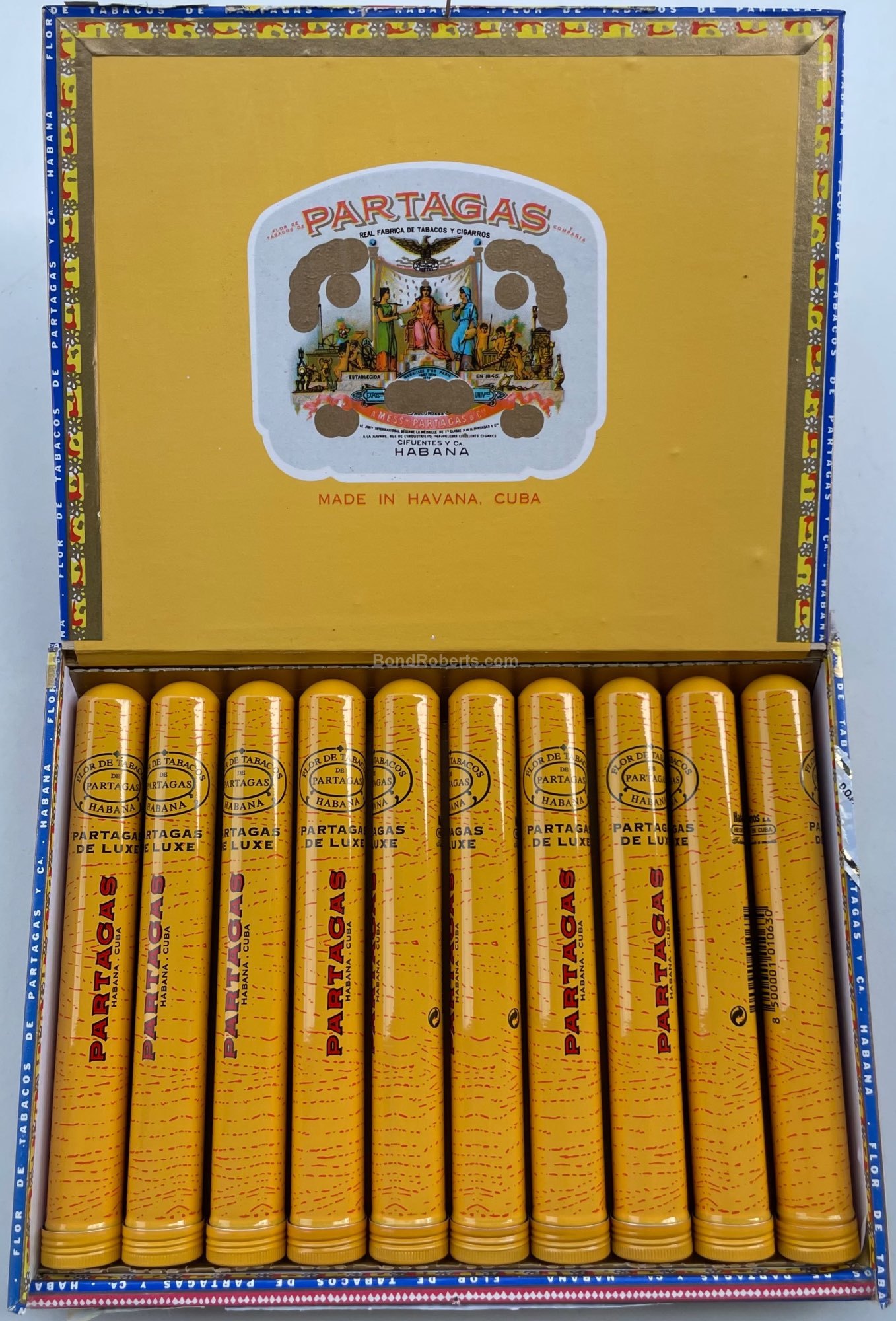 Partagás Partagás de Luxe 2015 Dress Box of 10 cigars in aluminium tube ...