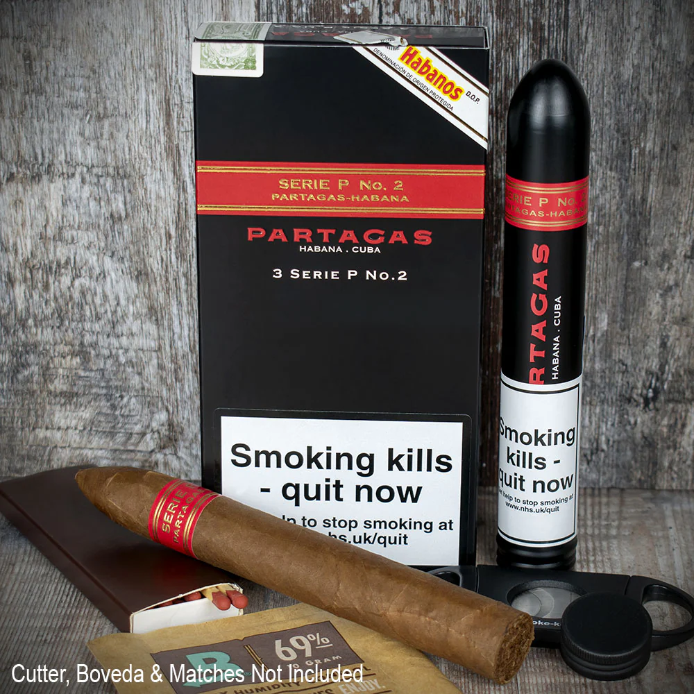 Partagas Serie P No.2 Tubos Cuban Cigars - 3 Pack