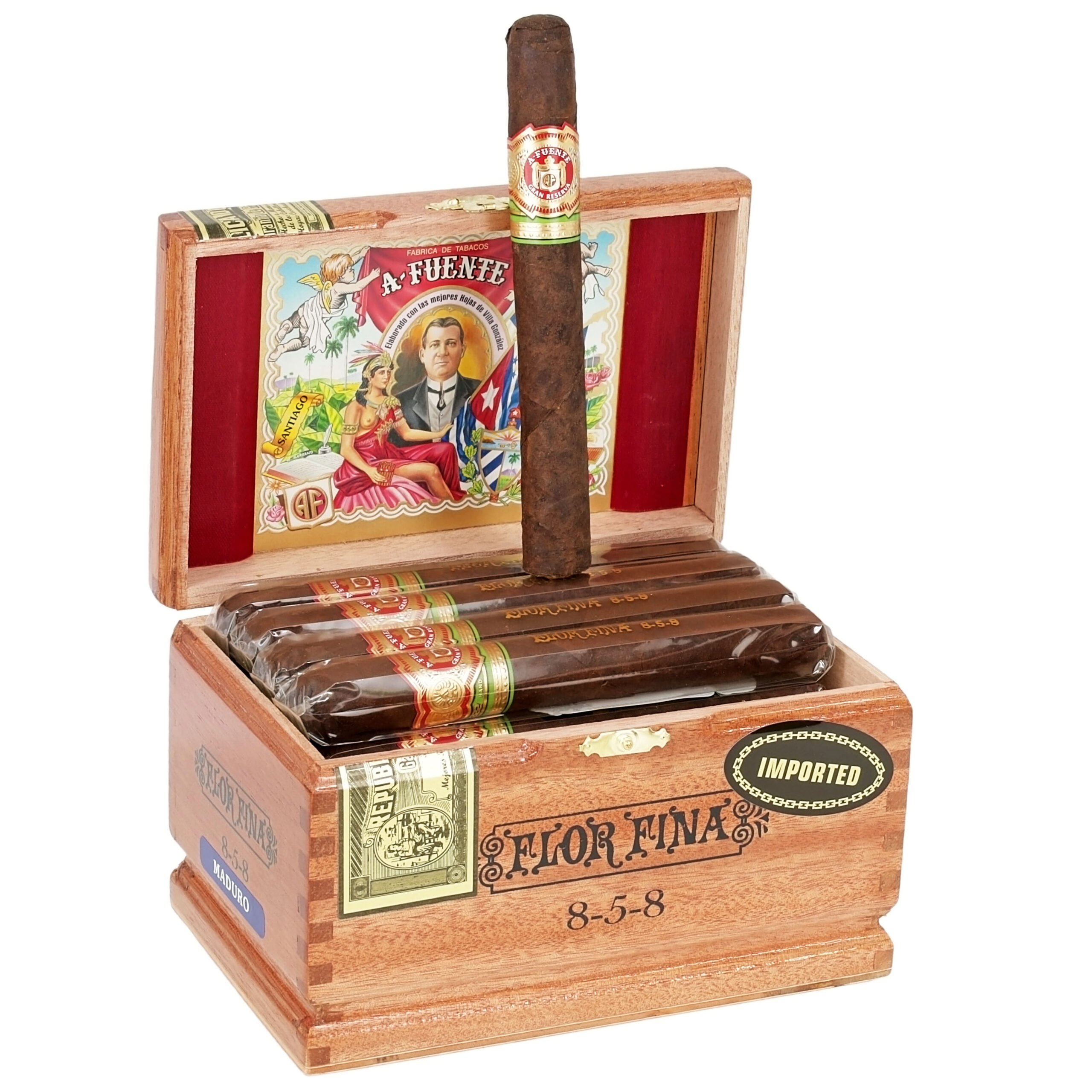 ARTURO FUENTE FLOR FINA 8-5-8 MADURO 25CT - Martin & Snyder Product Sales