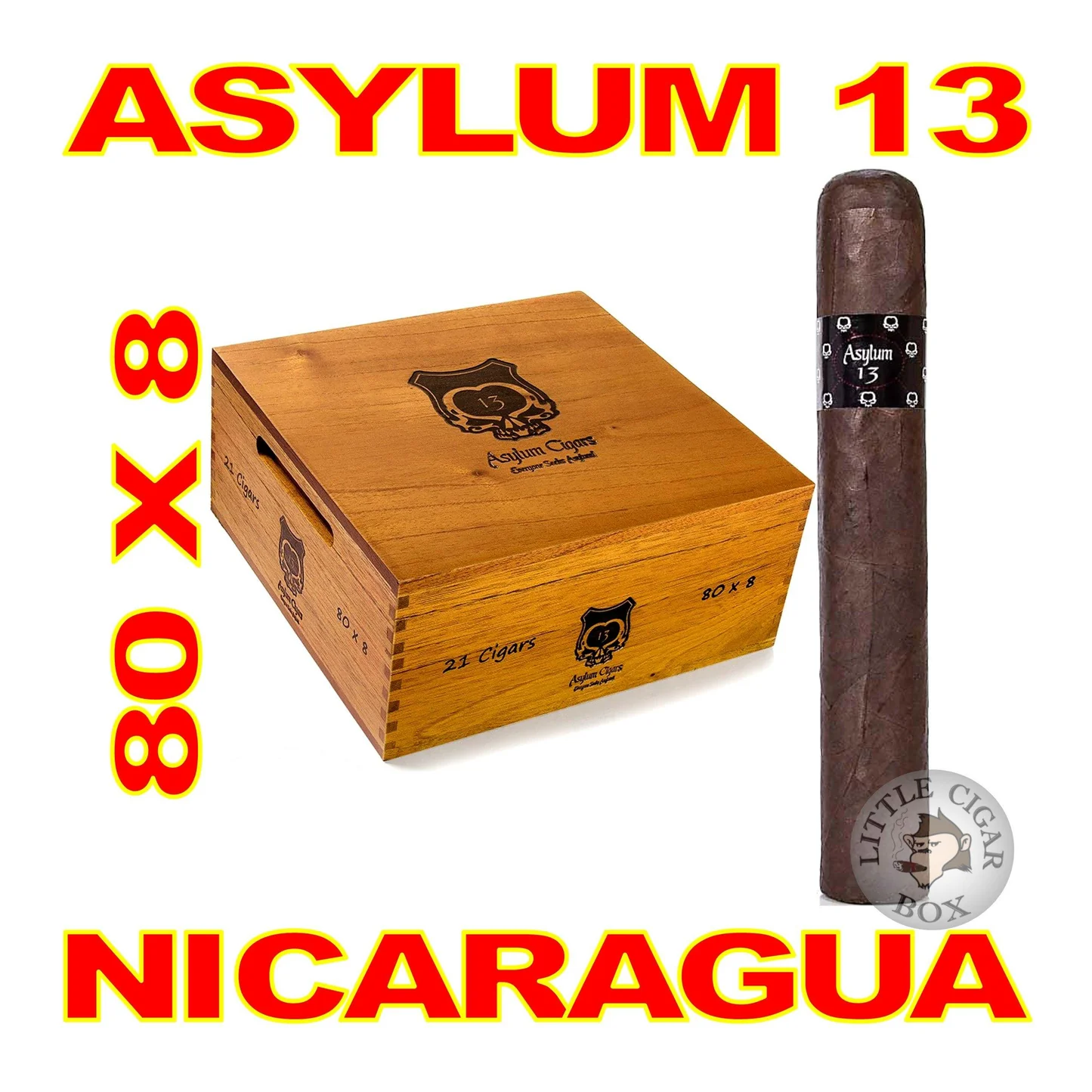 Asylum 13 庇护13号尼加拉瓜80x8 雪茄资料