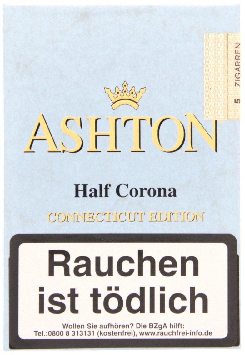Ashton Small Cigars Connecticut Half Corona Connecticut 5er Packung ...