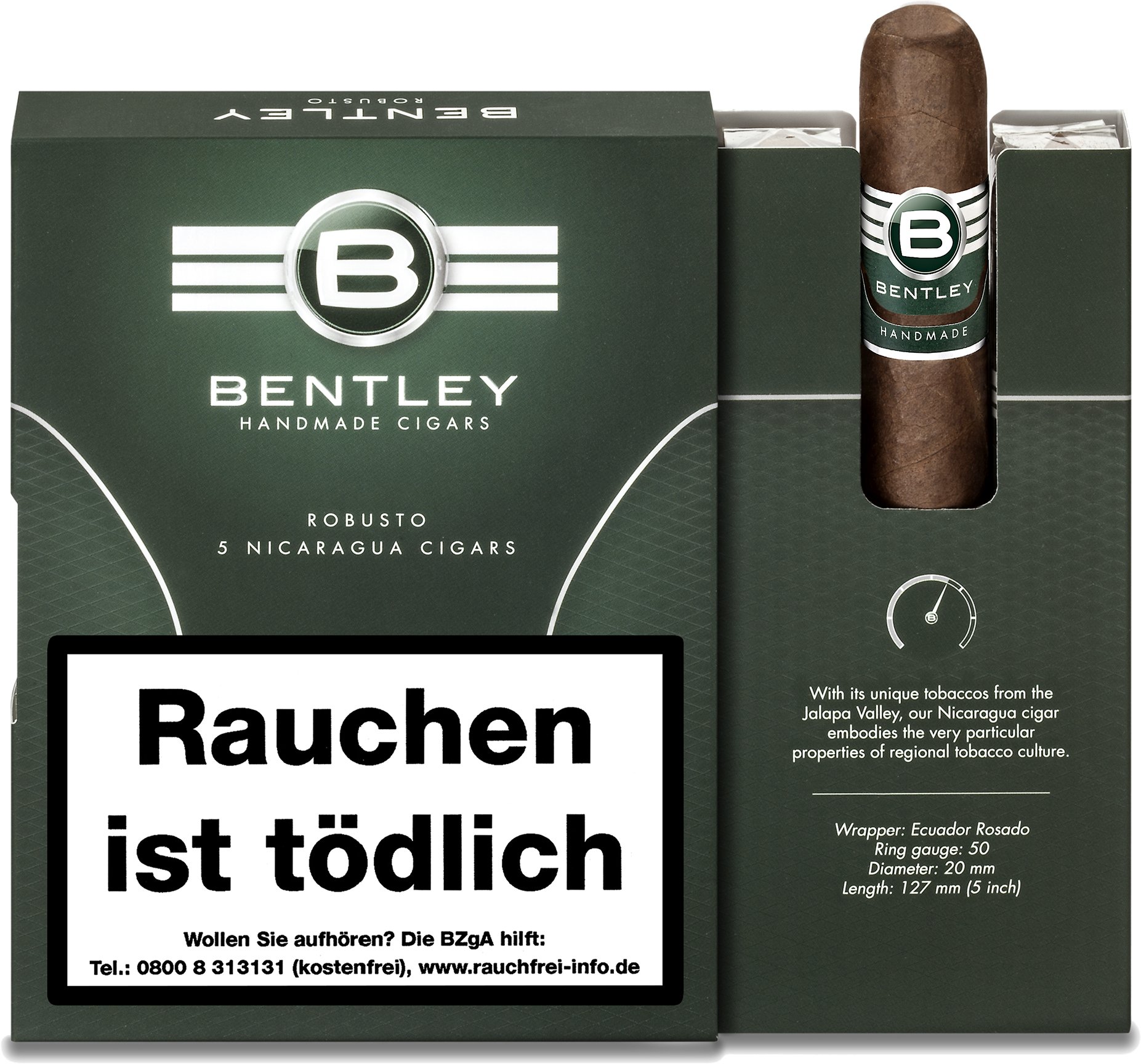 Bentley Green Robusto 绿标罗布图