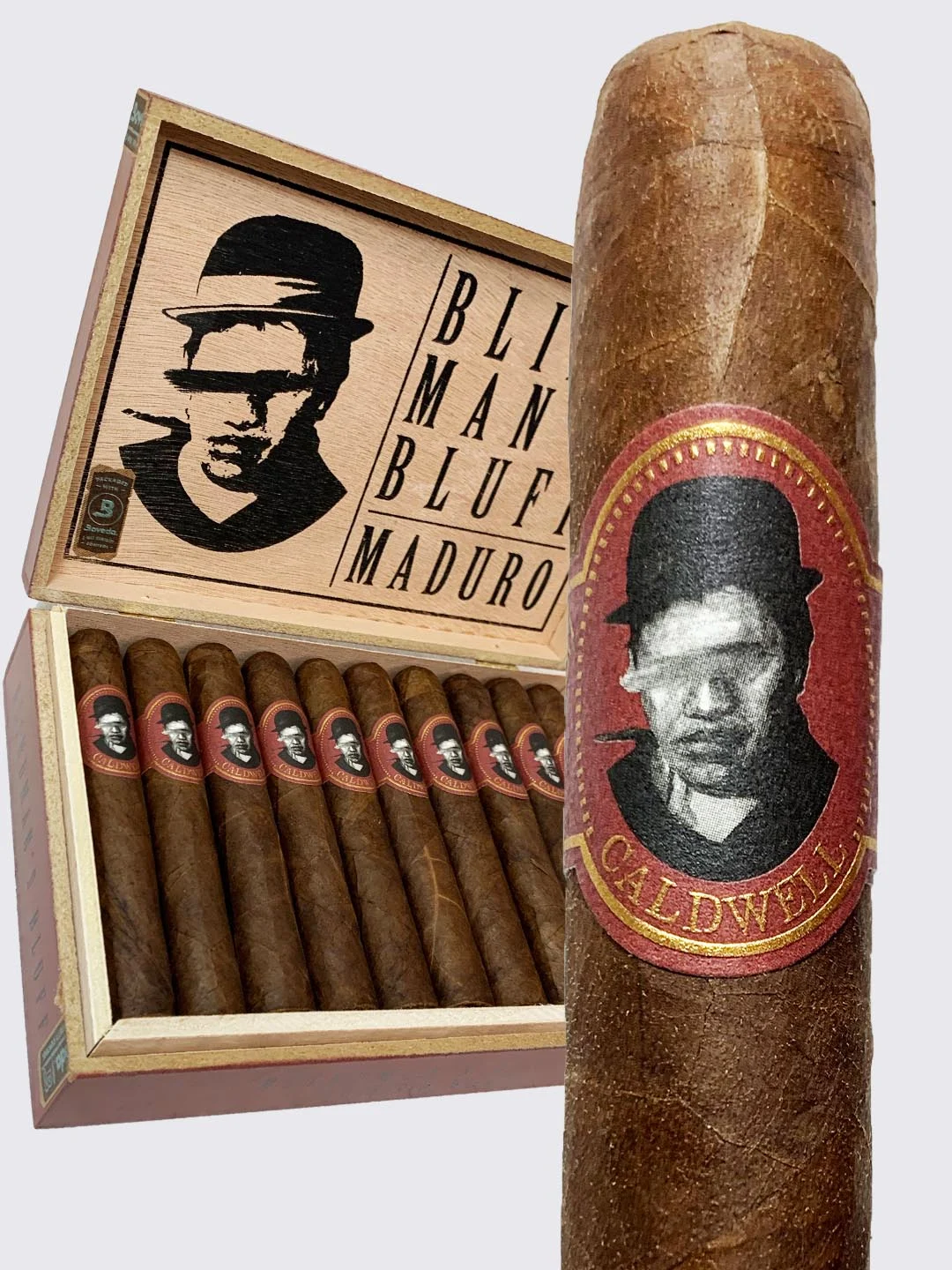 考德威尔 盲人的虚张声势 甜嘴 马杜罗 罗伯图 Caldwell Blind Man's Bluff Sweet Tip Maduro Robusto