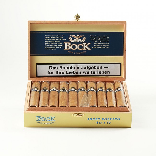 Bock y Ca Short Robusto im Cigarmaxx Shop kaufen.