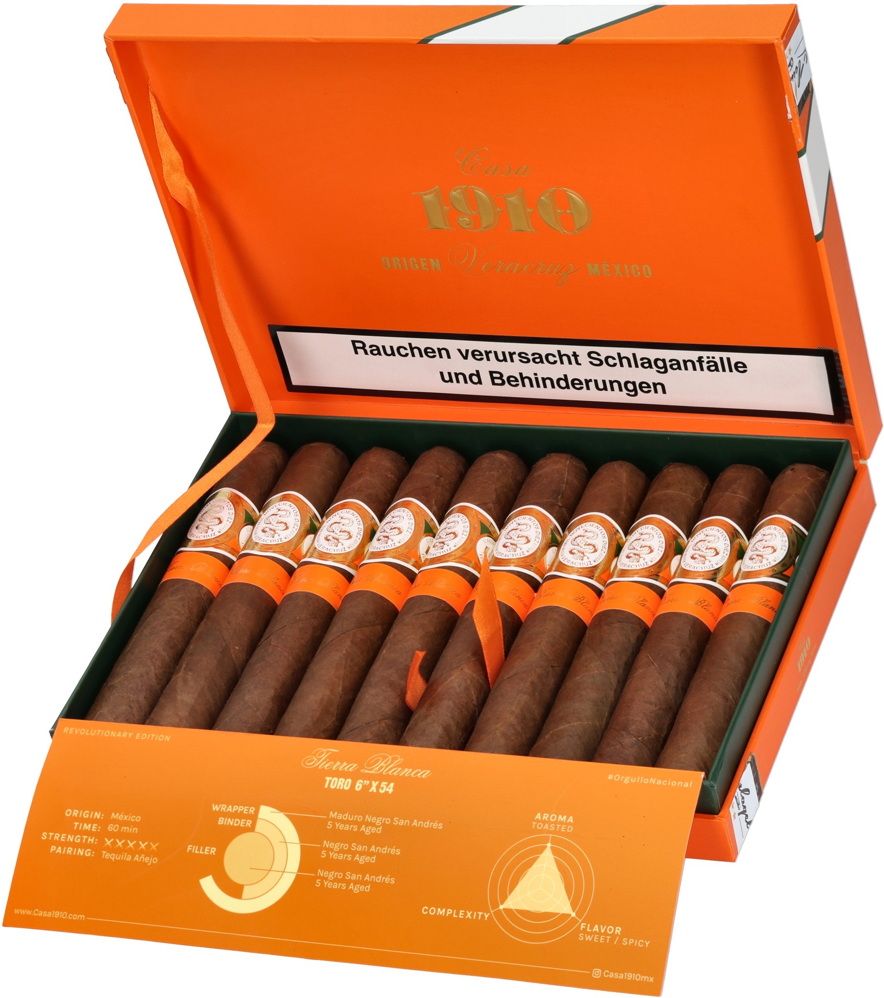 Casa 1910 Revolutionary Edition Tierra Blanca (Toro) | Cigarworld.de ...