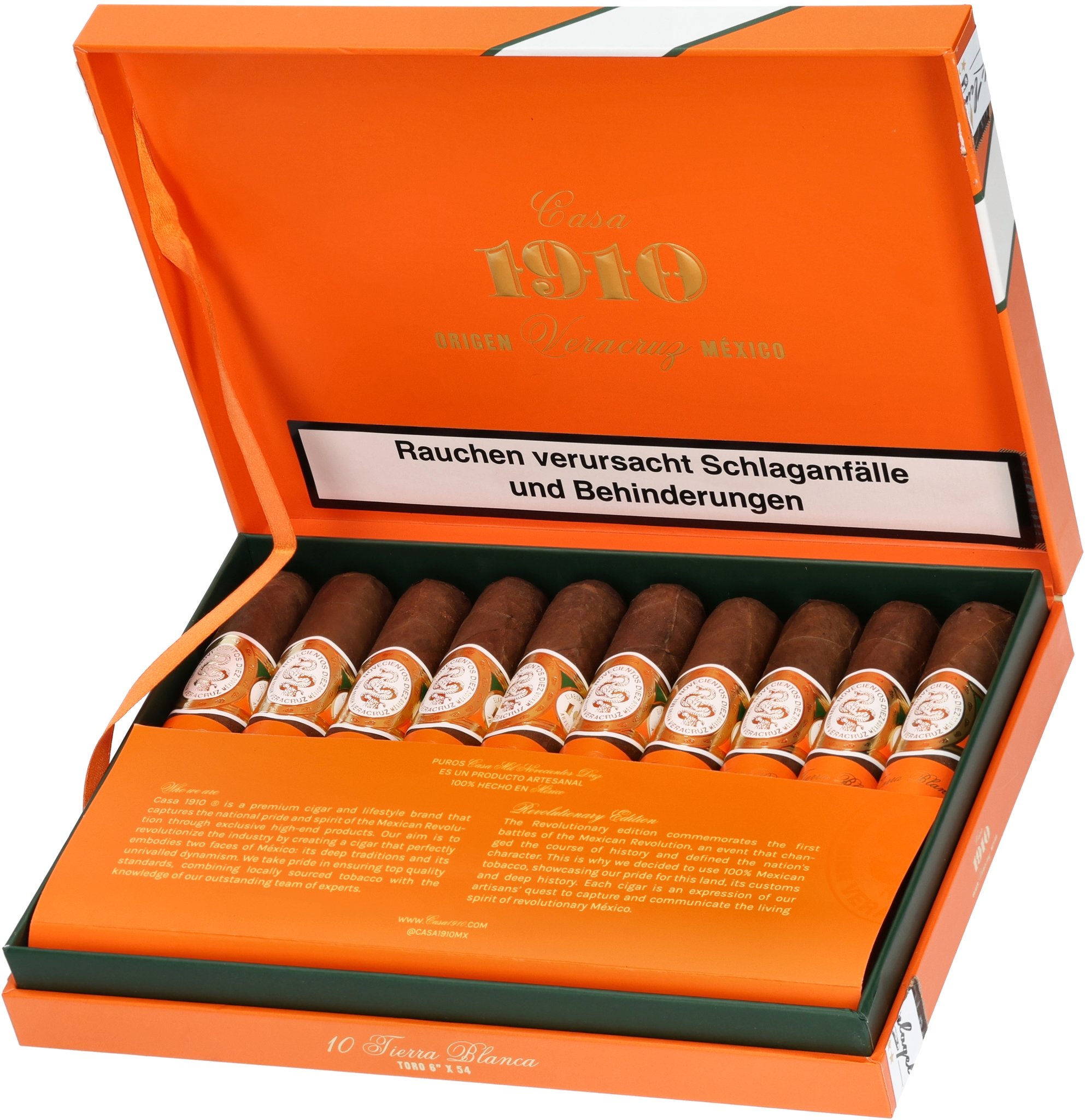 Casa 1910 Revolutionary Edition Tierra Blanca (Toro) | Cigarworld.de ...