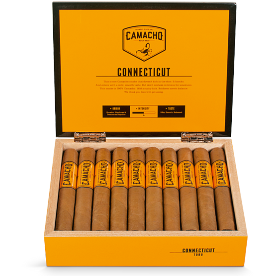 Camacho Connecticut Toro Cigar - Box of 20 | Havana House