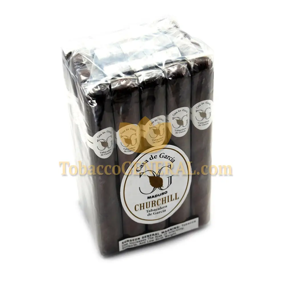 Casa de Garcia Churchill Maduro Cigars Bundle of 20 - Tobacco General