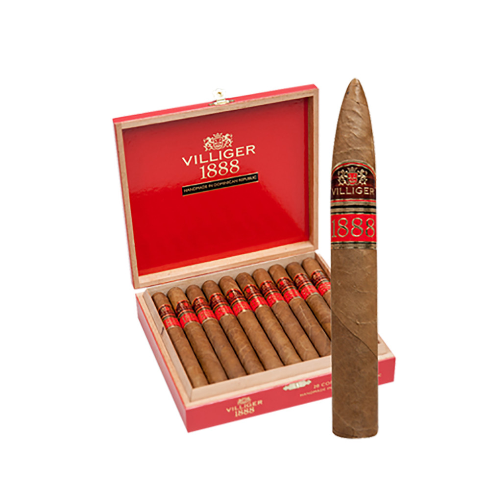 Villiger 1888 Torpedo Cigars - Natural Box of 20