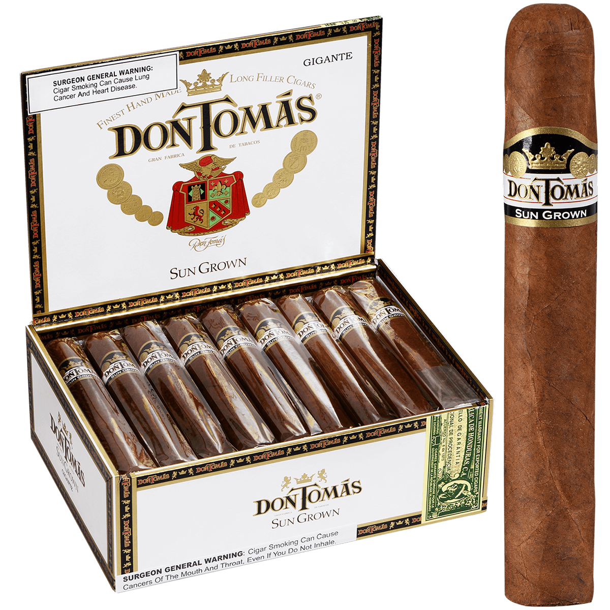 Don Tomas Sun Grown Gigante 25ct - Habano Cigars