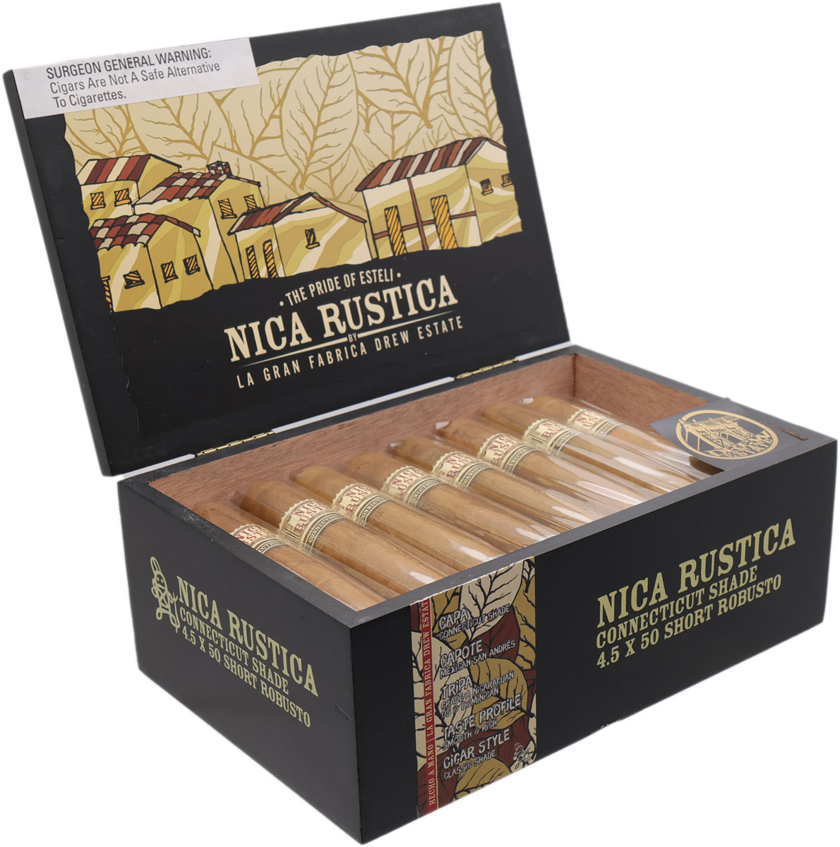 Nica Rustica Connecticut Shade Short - Drew Estate Cigars
