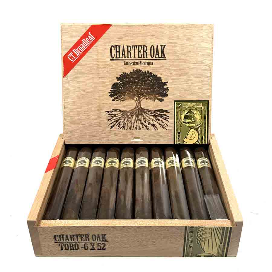 Charter Oak 宪章橡树康涅狄格阔叶罗布图 雪茄资料