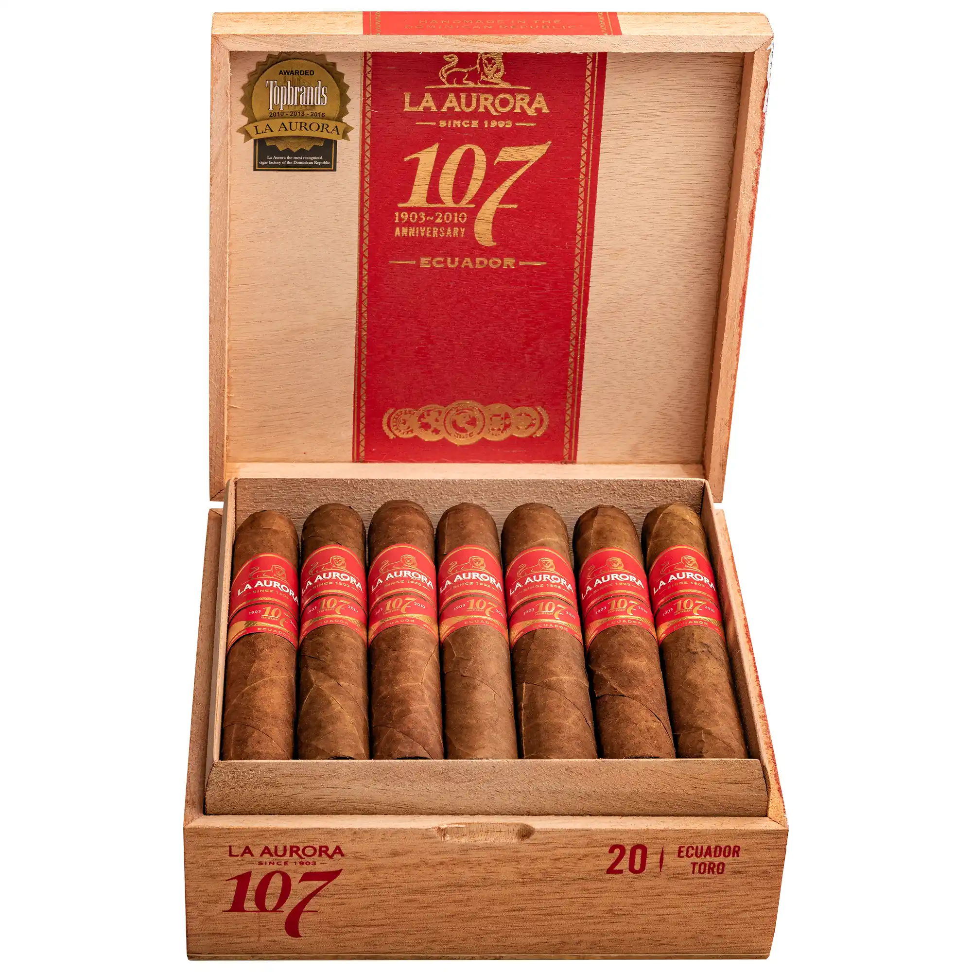 La Aurora 拉奥罗拉107厄瓜多尔托罗 雪茄资料