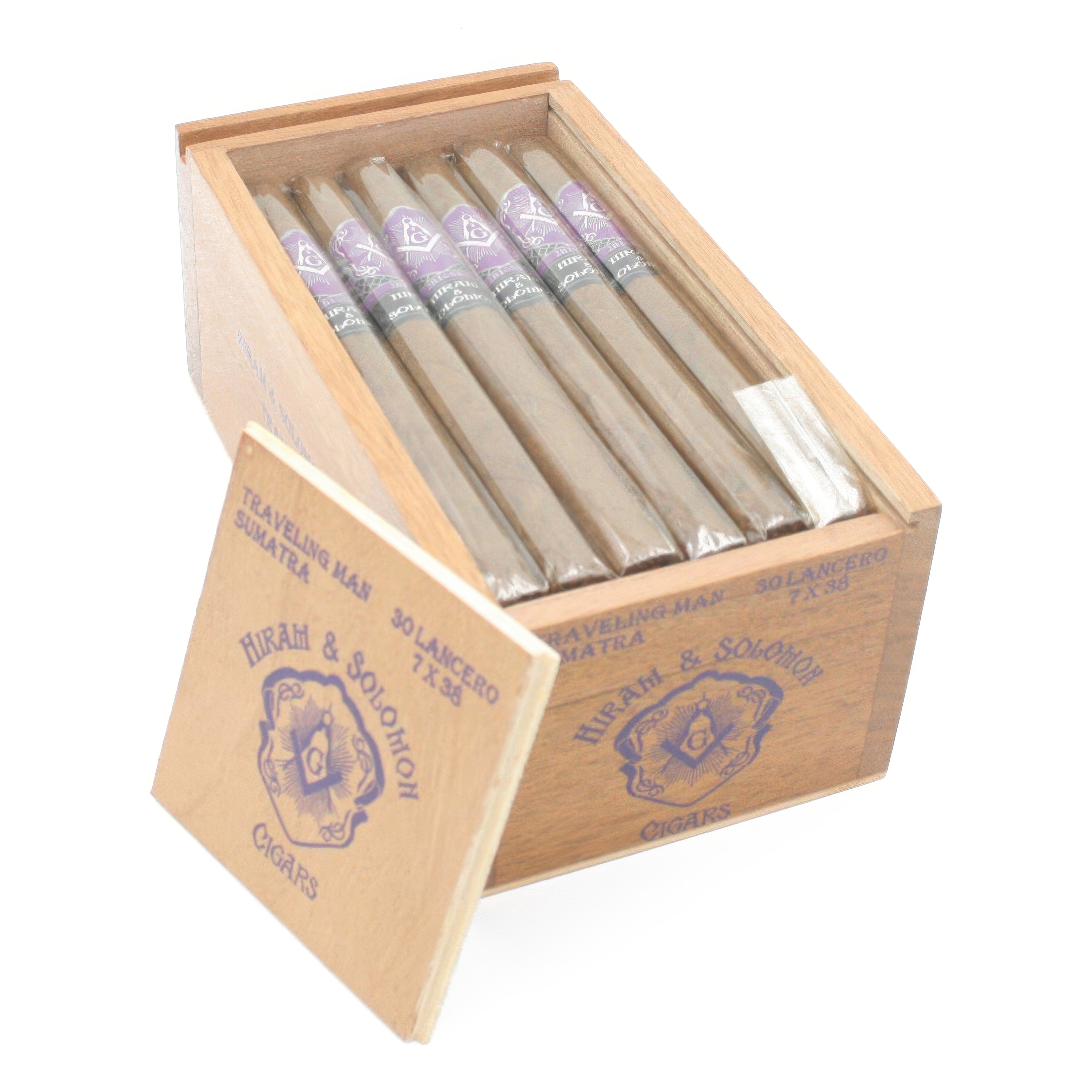Hiram & Solomon - The Traveling Man - Lancero - Box of 30 Cigars ...