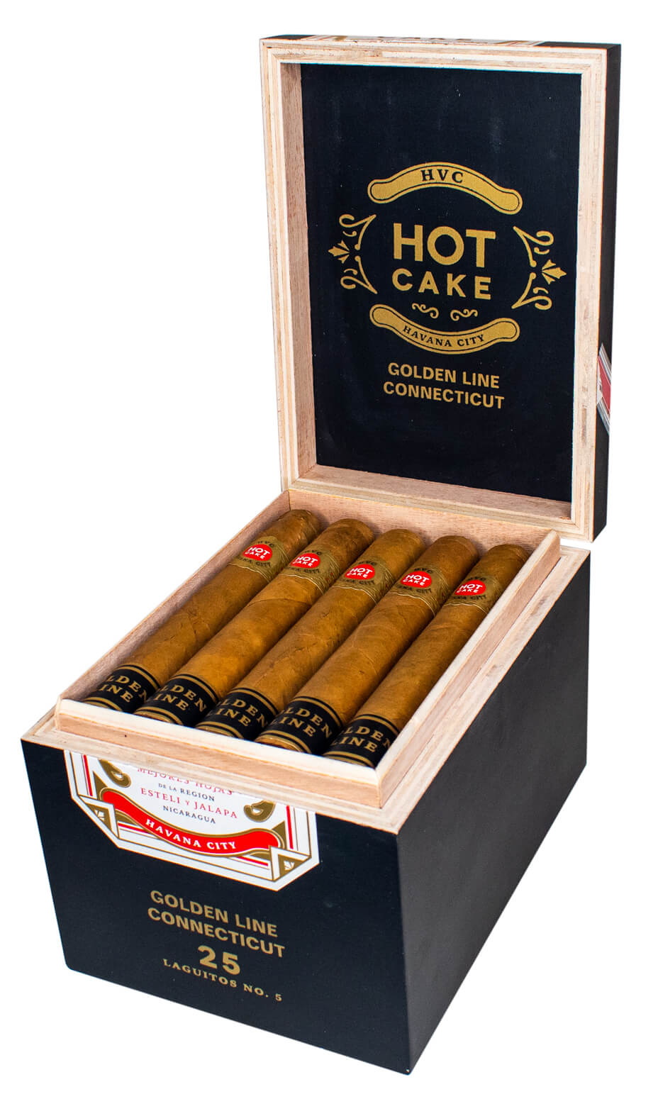 HVC Hot Cake Golden Line Connecticut Laguito No.5 6 x 54
