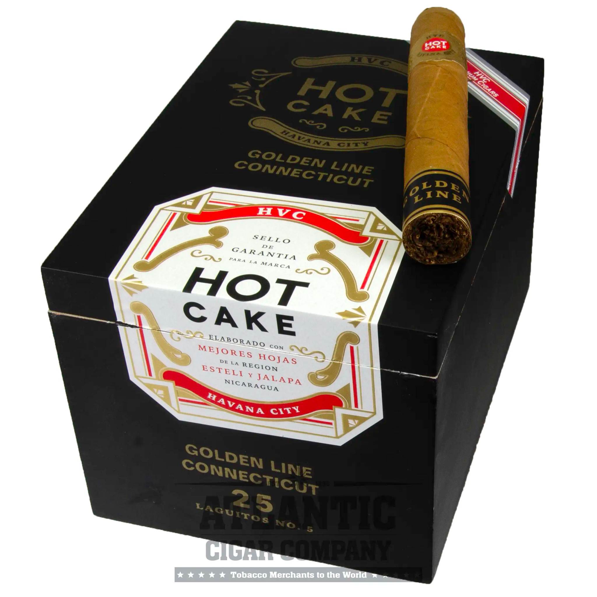 HVC Hot Cake Golden Line Connecticut Laguito No. 5 Cigars | Atlantic ...