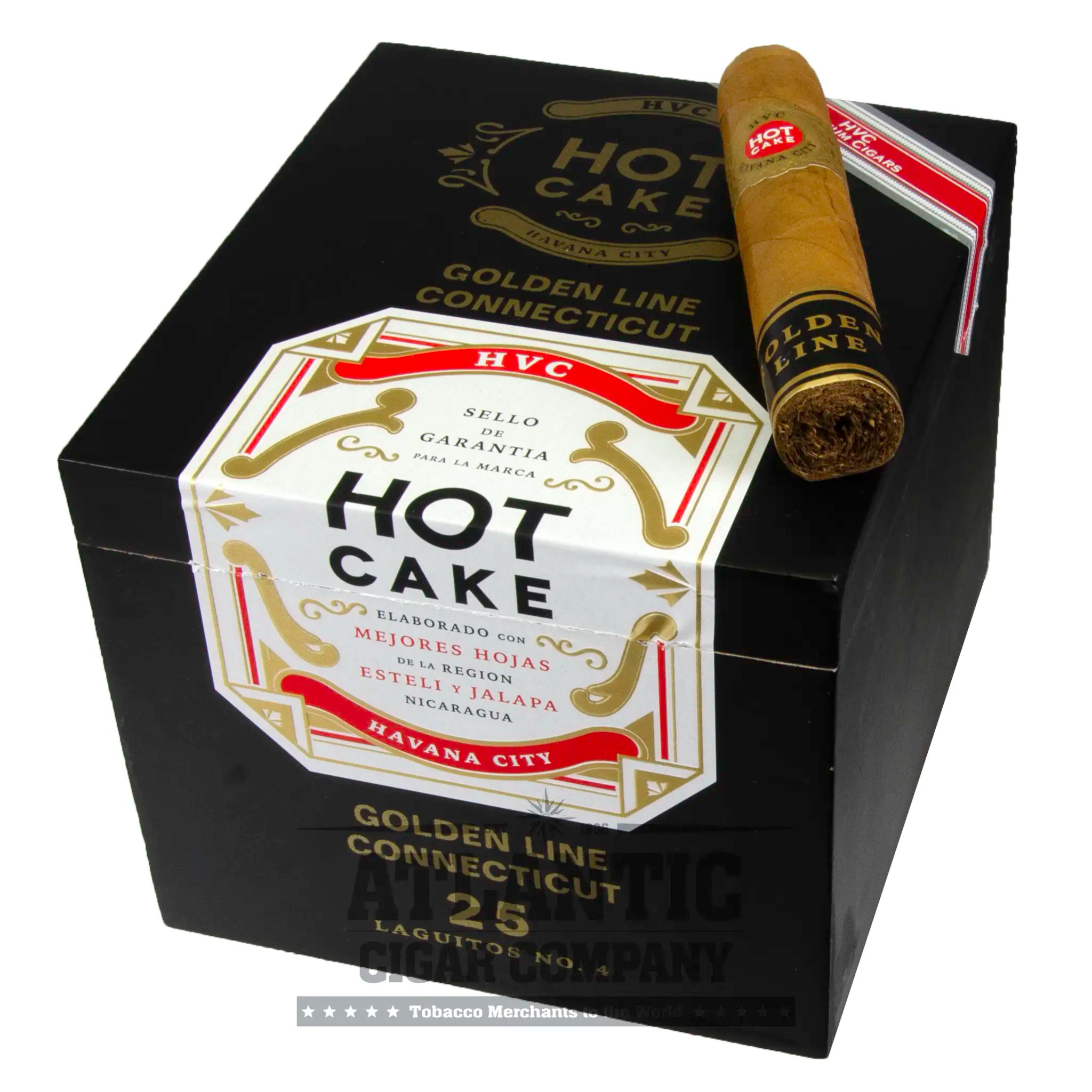 HVC Hot Cake Golden Line Connecticut Laguito No. 4 Cigars | Atlantic ...