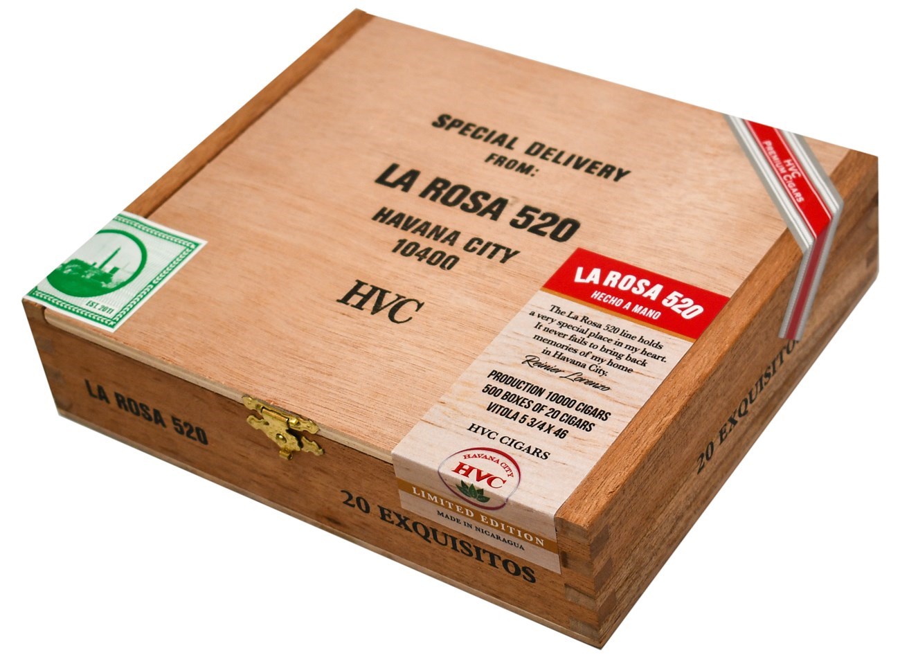 Buy HVC LA ROSA 520 Maduro Exquisitos Online at Small Batch Cigar ...