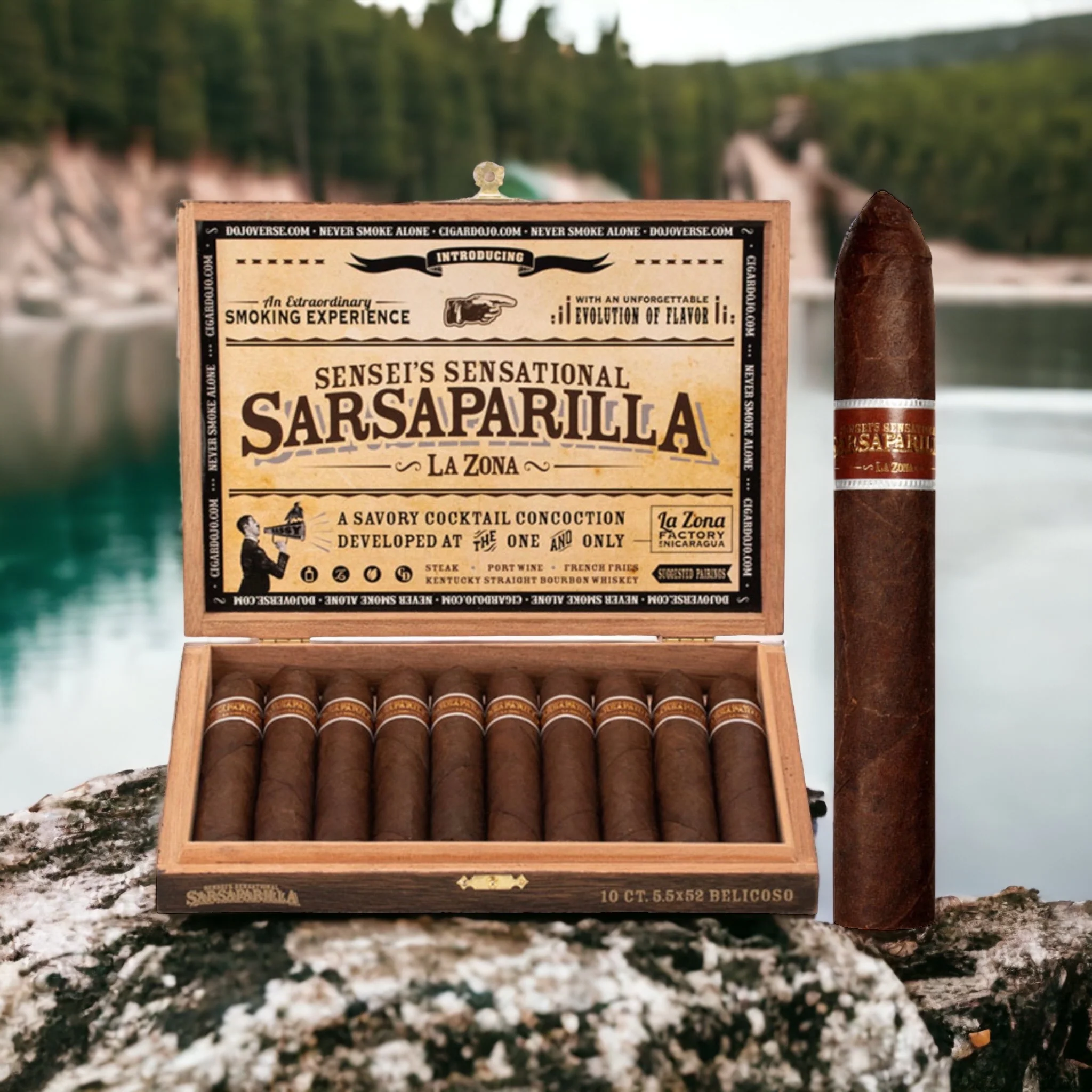 Espinosa Sensei's Sensational Sarsaparilla Belicoso 5"1/2 * 52 ...
