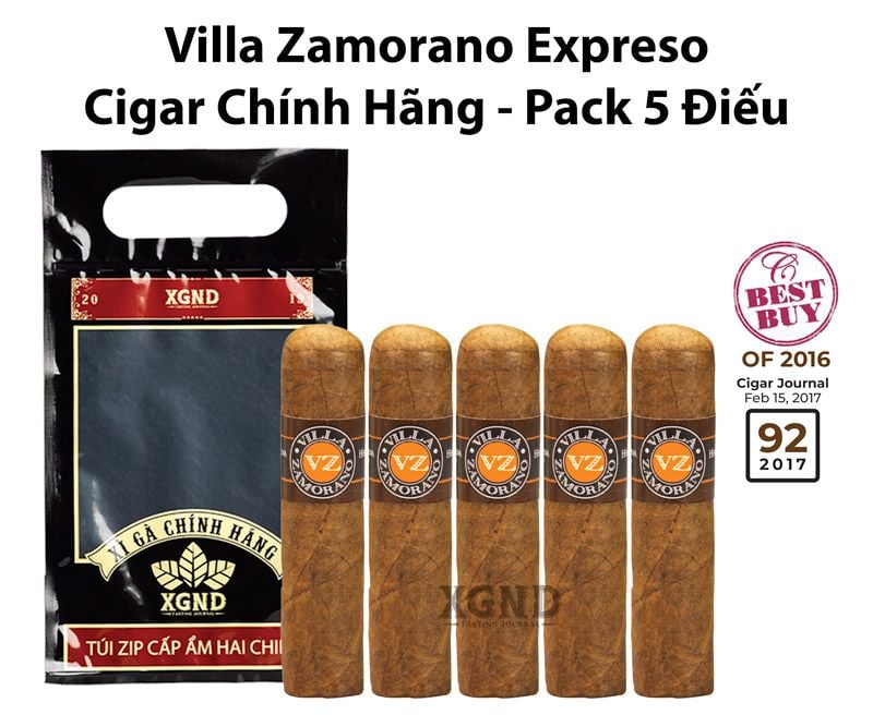 Cigar Villa Zamorano Expreso - Xì Gà Honduras - Lốc 15 Điếu