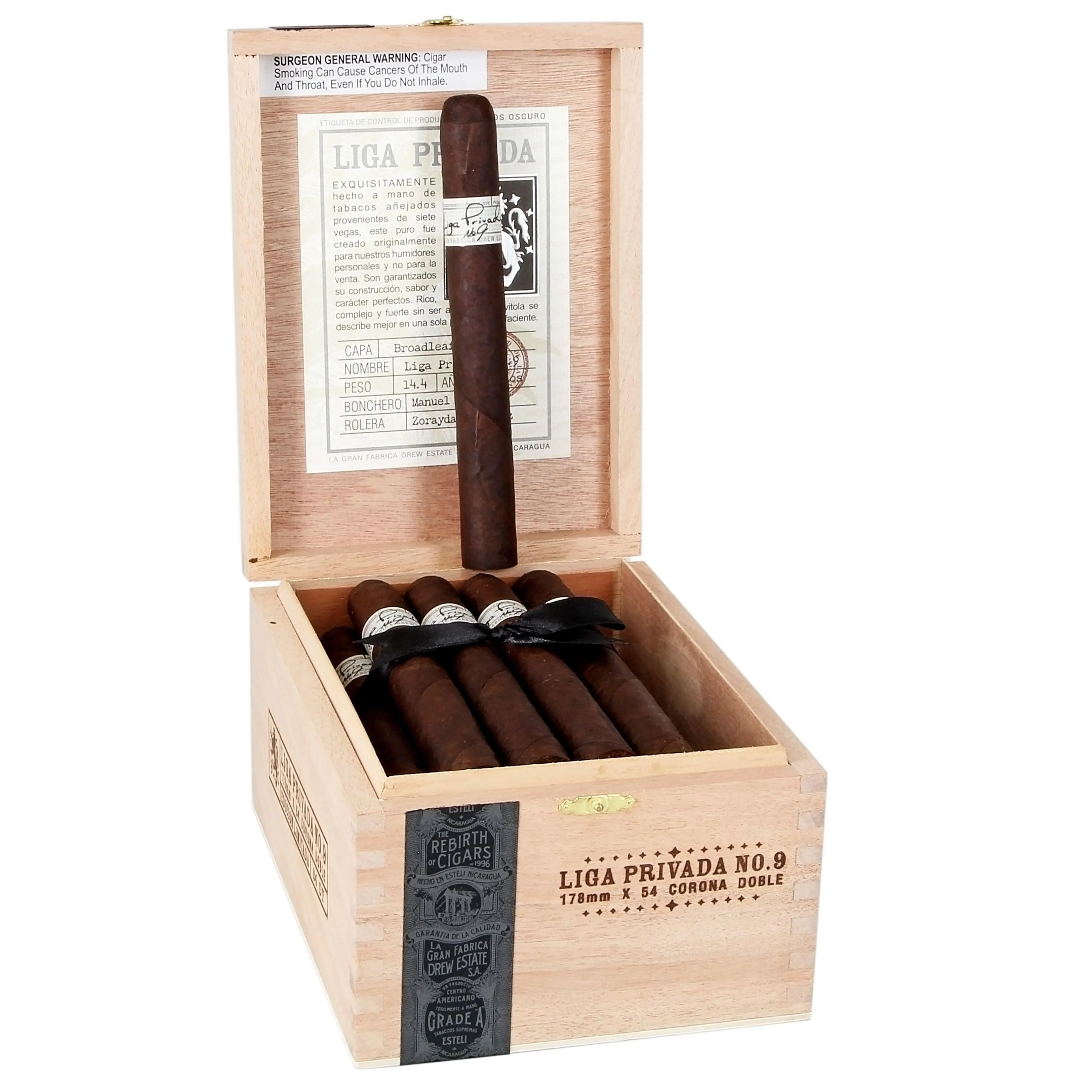 Drew Estate Cigar | Liga Privada No.9 Corona Doble | Box 24 - HK CohCigars